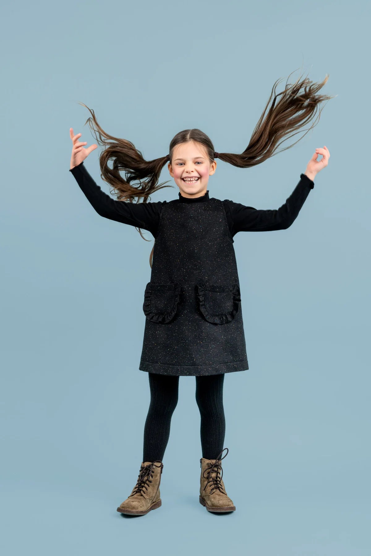 Parker Wool A-Line Dress | Black