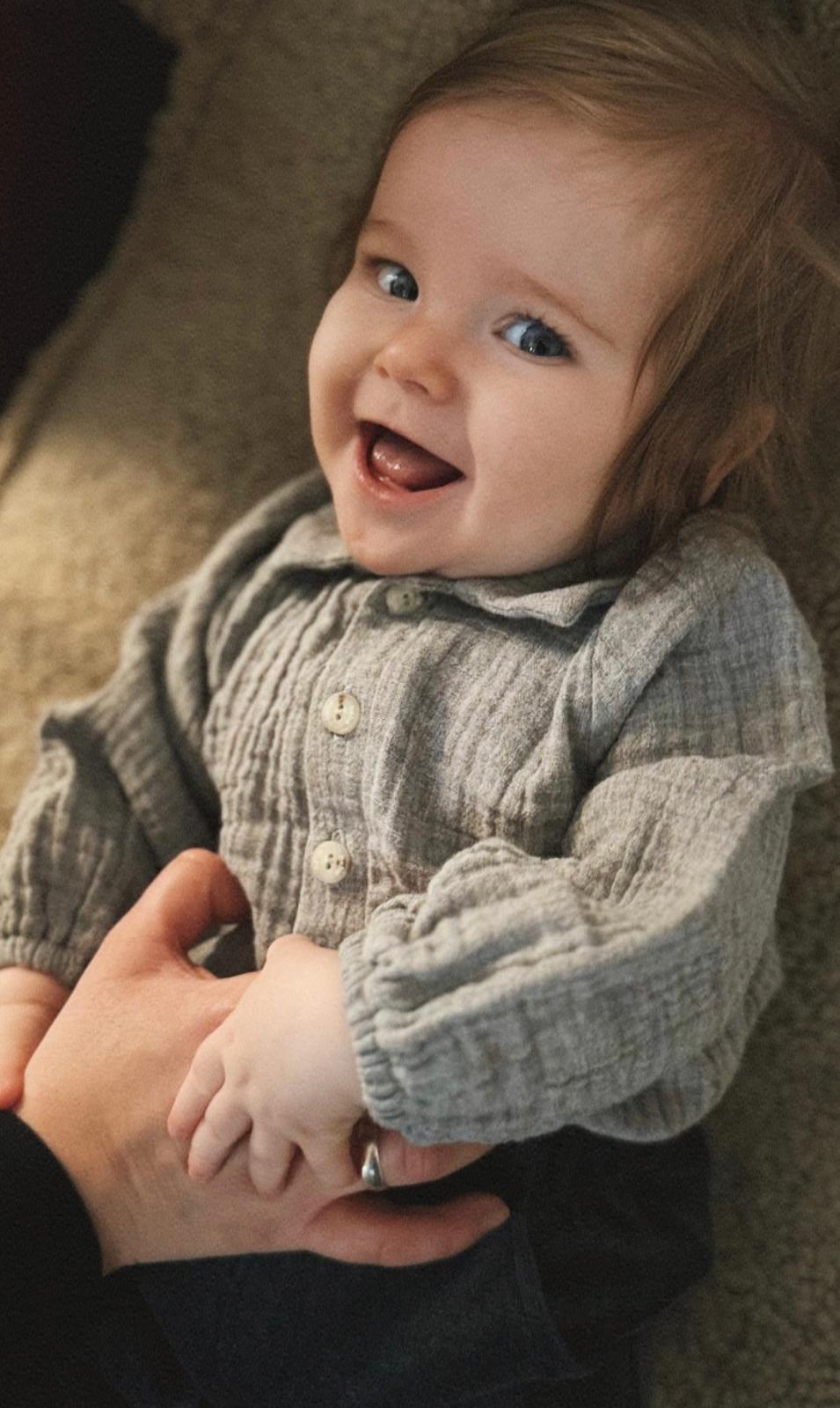 Muslin Romper | Grey