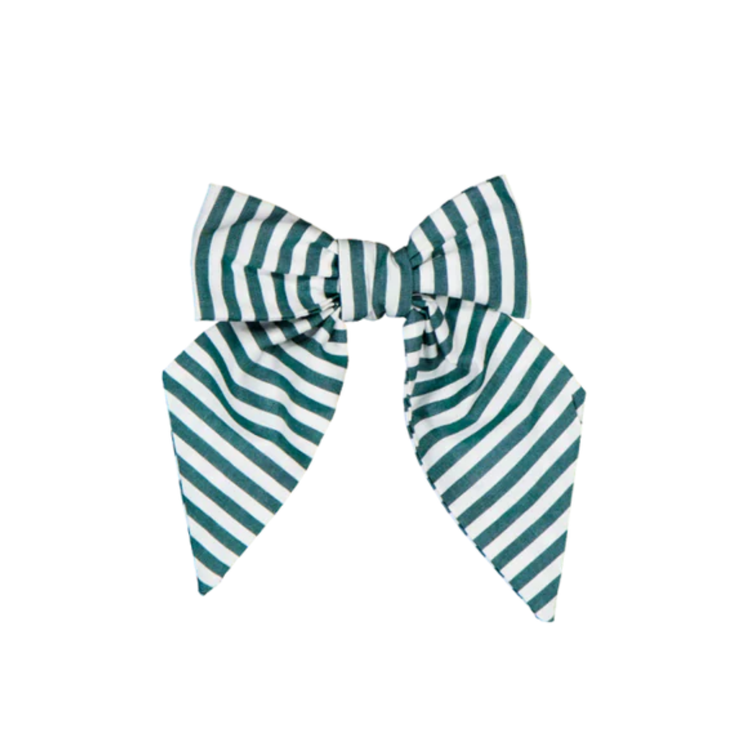Carlotta Hair Clip | Green Stripes