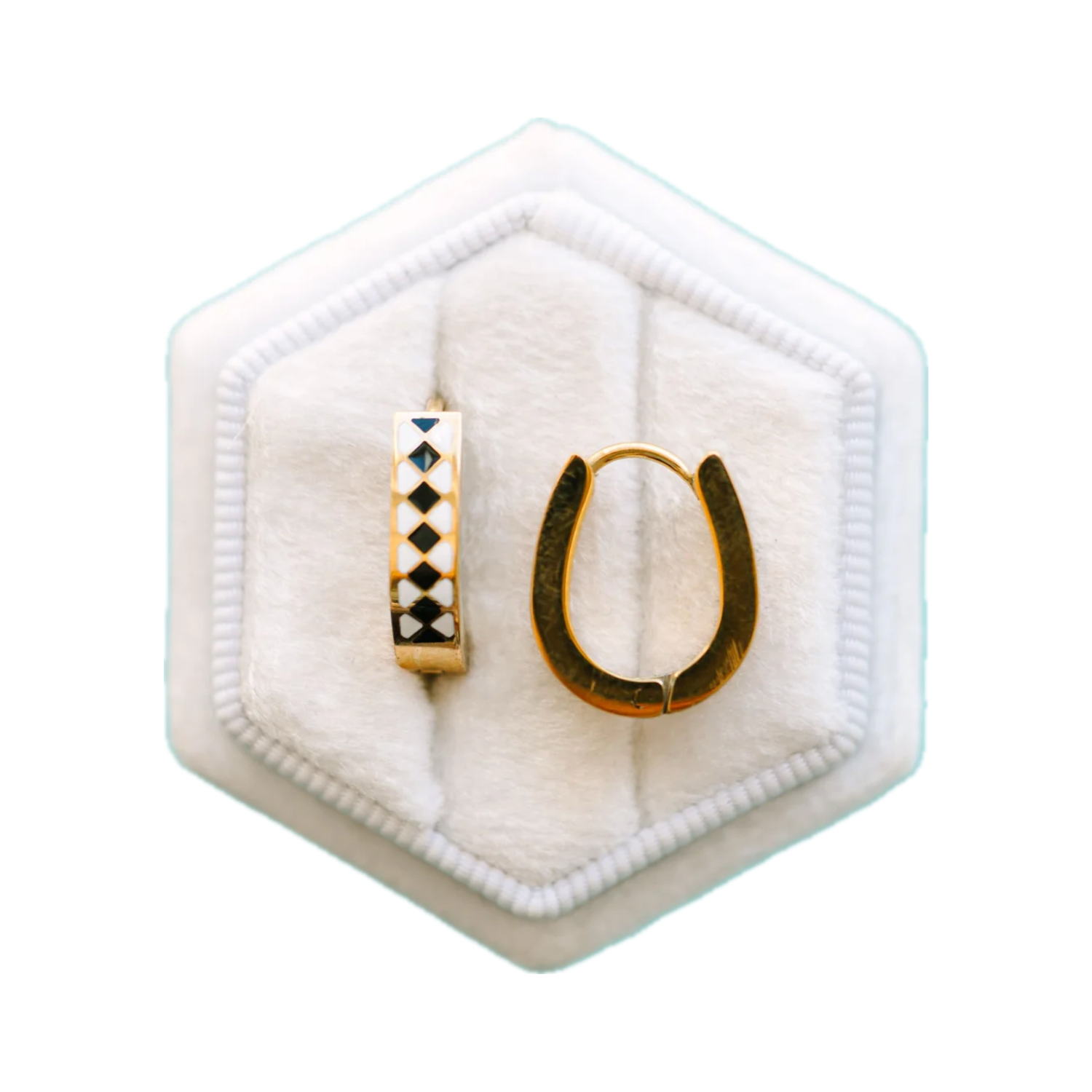 Argyle Huggies | Black/White