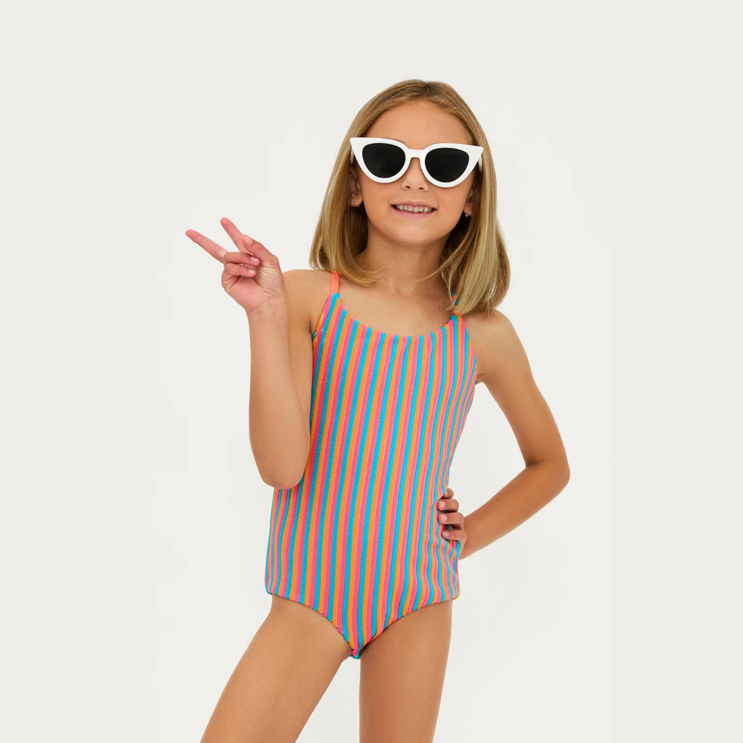 Little Julia One Piece | Petal Stripes