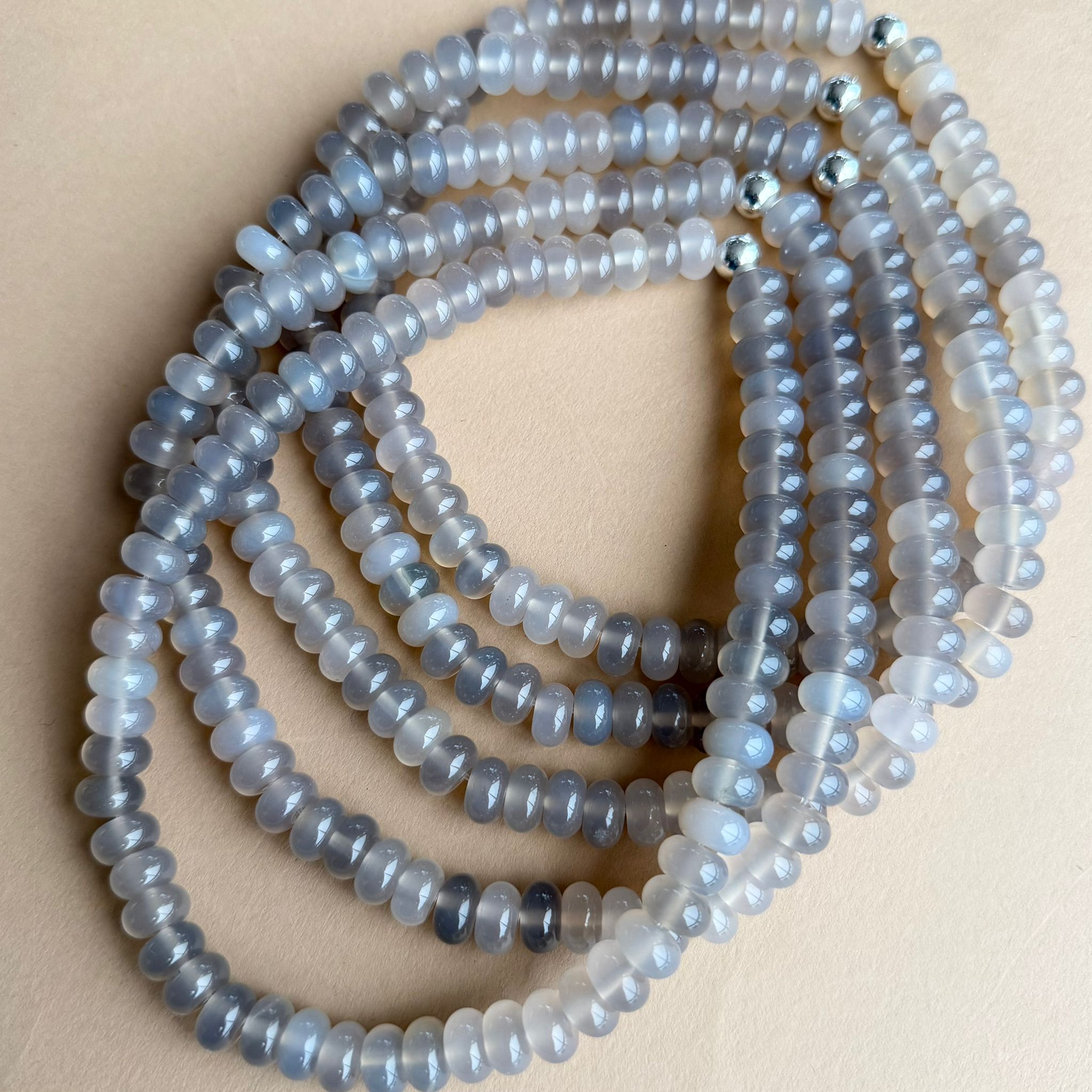Semi Precious Necklace | Moon Cloud