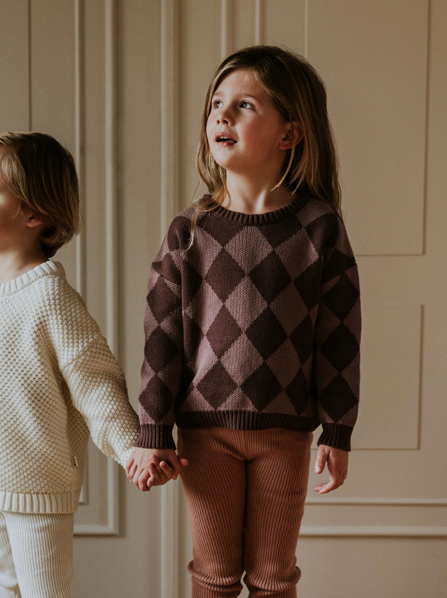 Checkered Knitted Sweater | Mellow