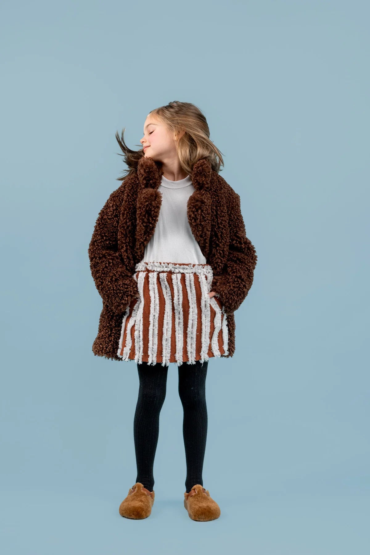 Pooh Faux Fur Coat | Brown