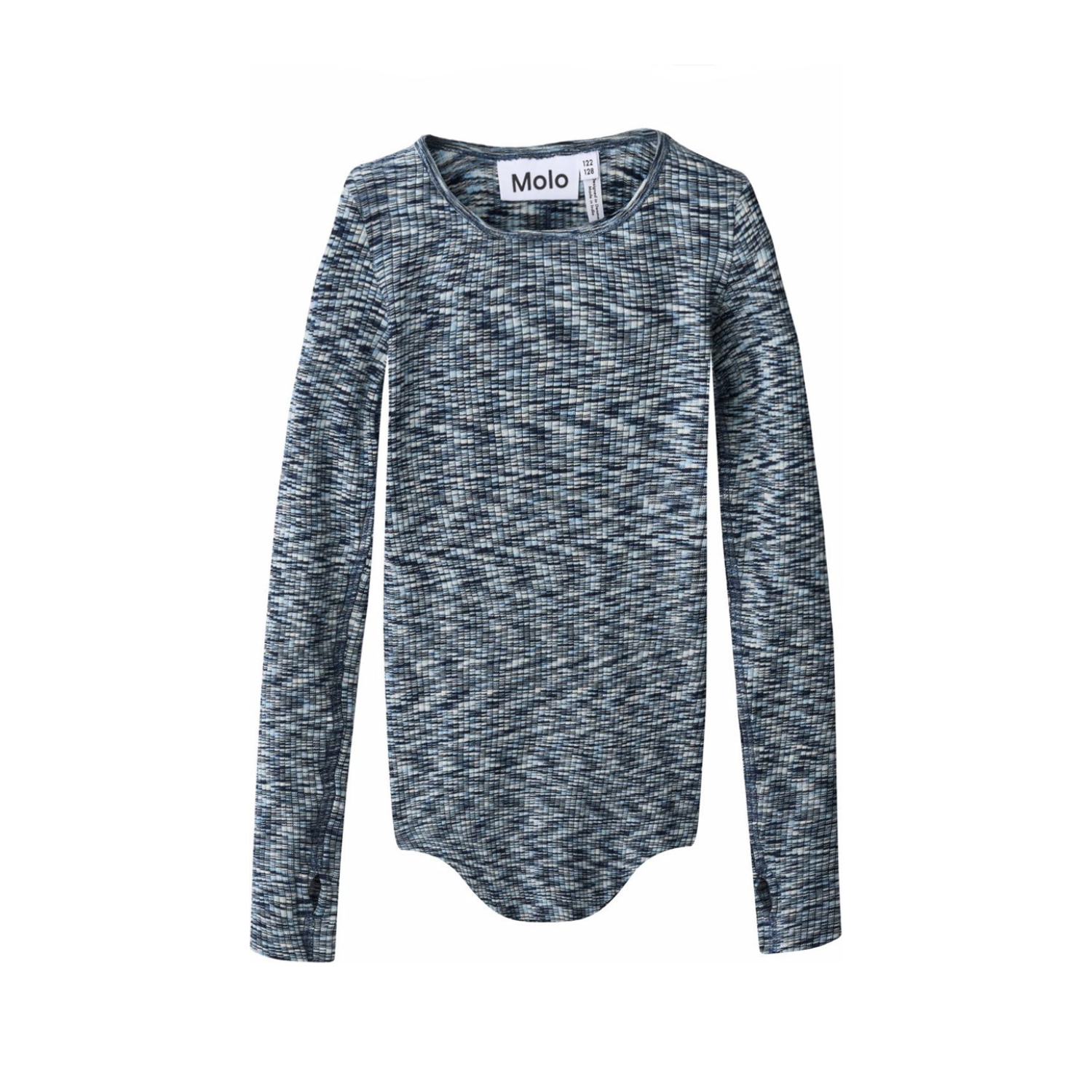 Rochelle Long Sleeves T-shirt | Blue Mouline