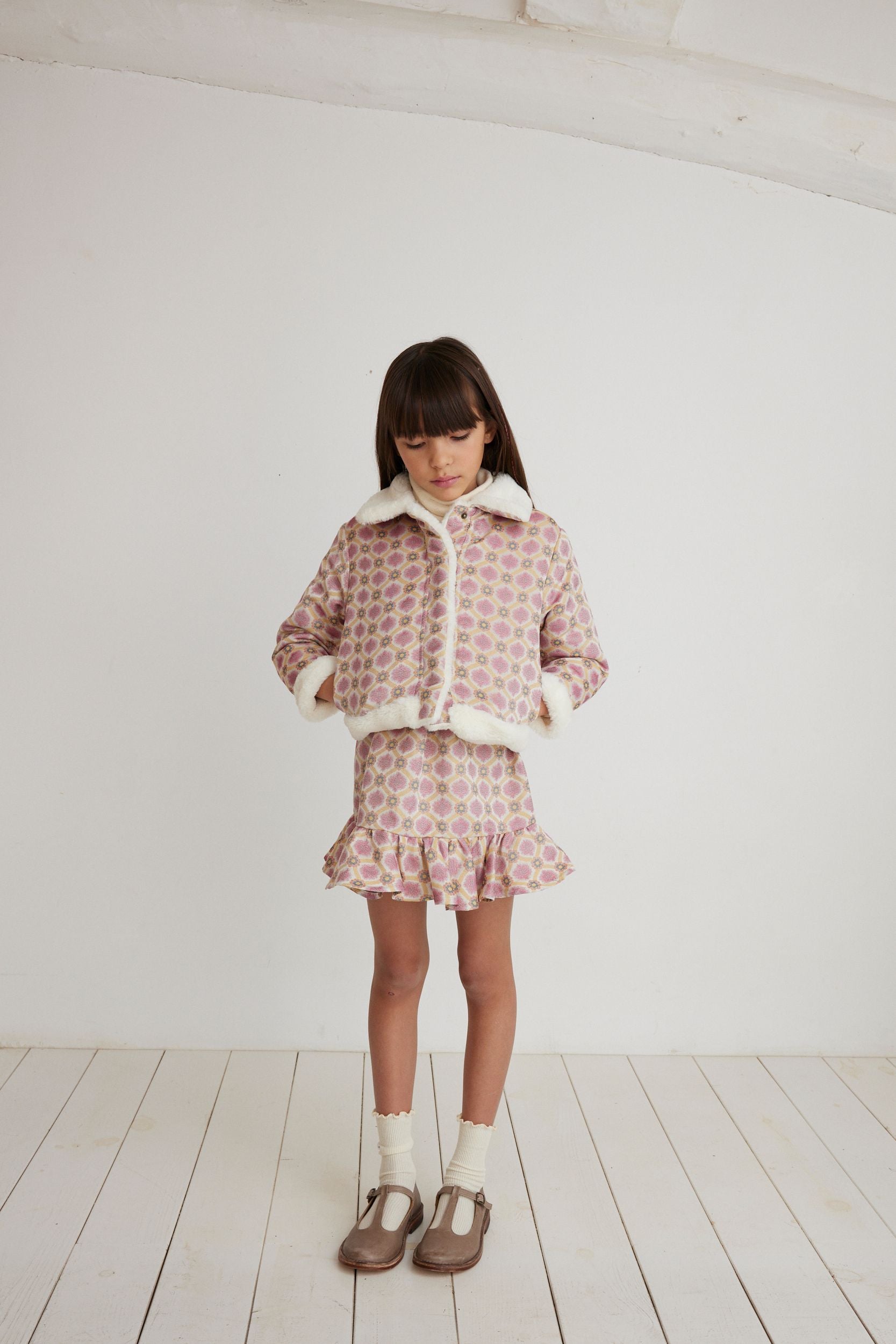 Ellie Skirt | Geometric Bloom