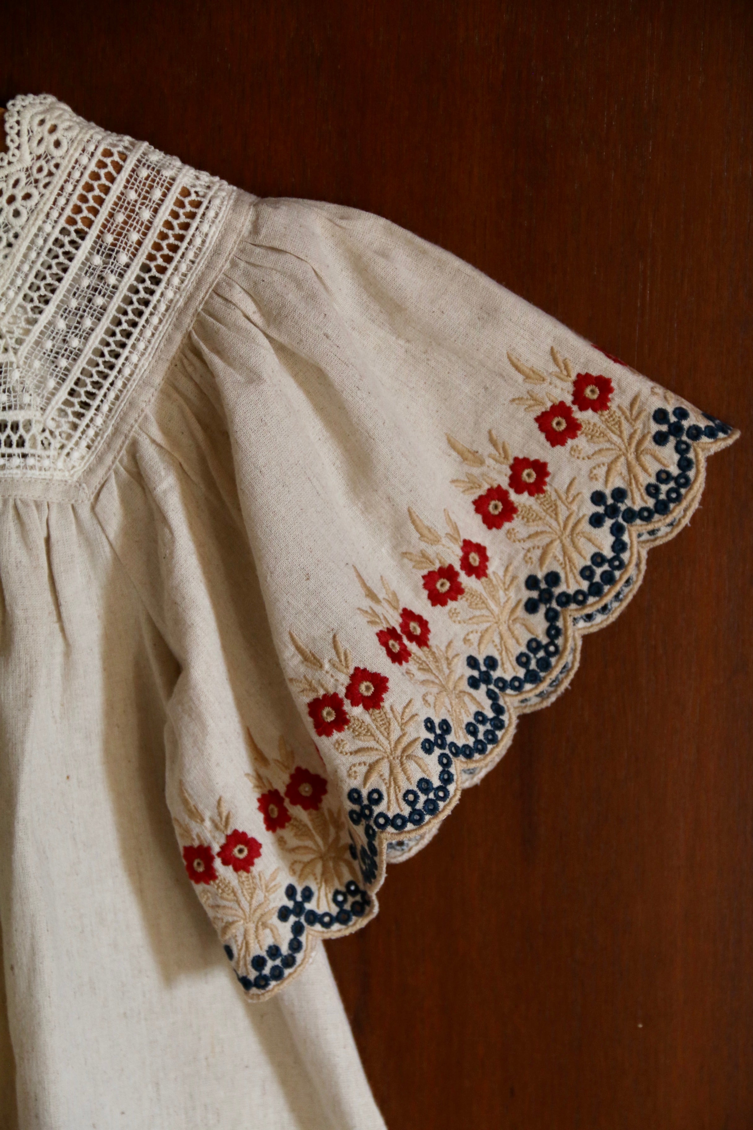 Embroidered Dress | Natural Cotton Flex