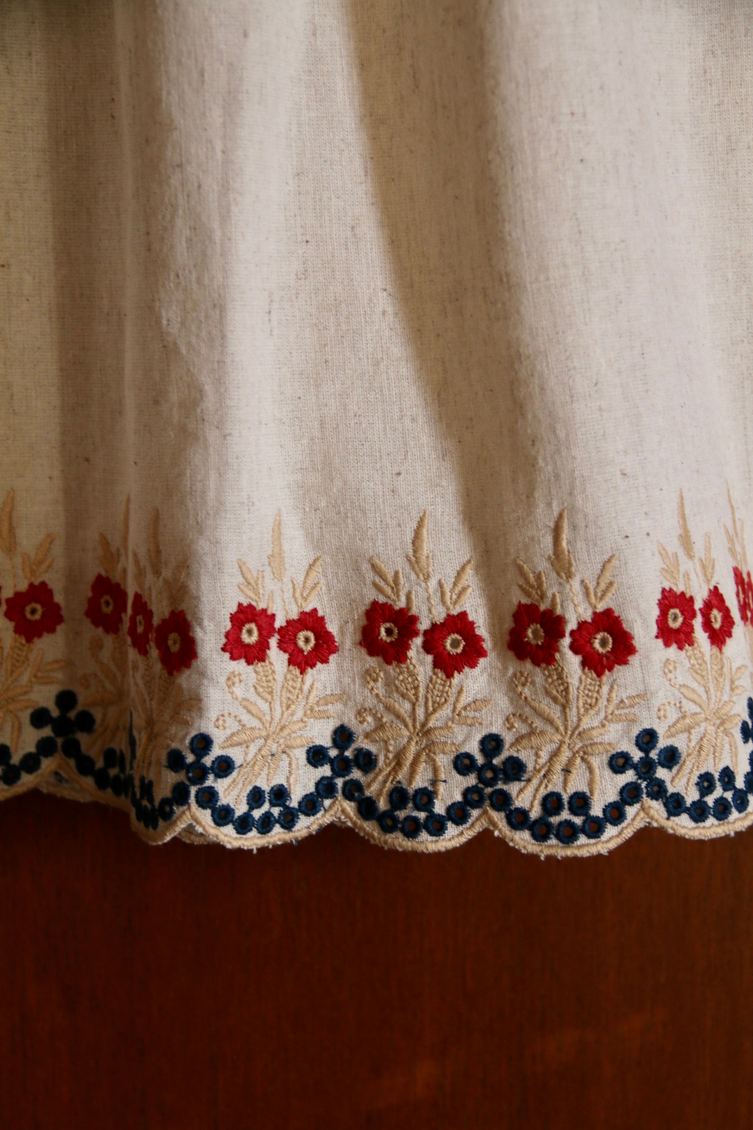 Embroidered Dress | Natural Cotton Flex