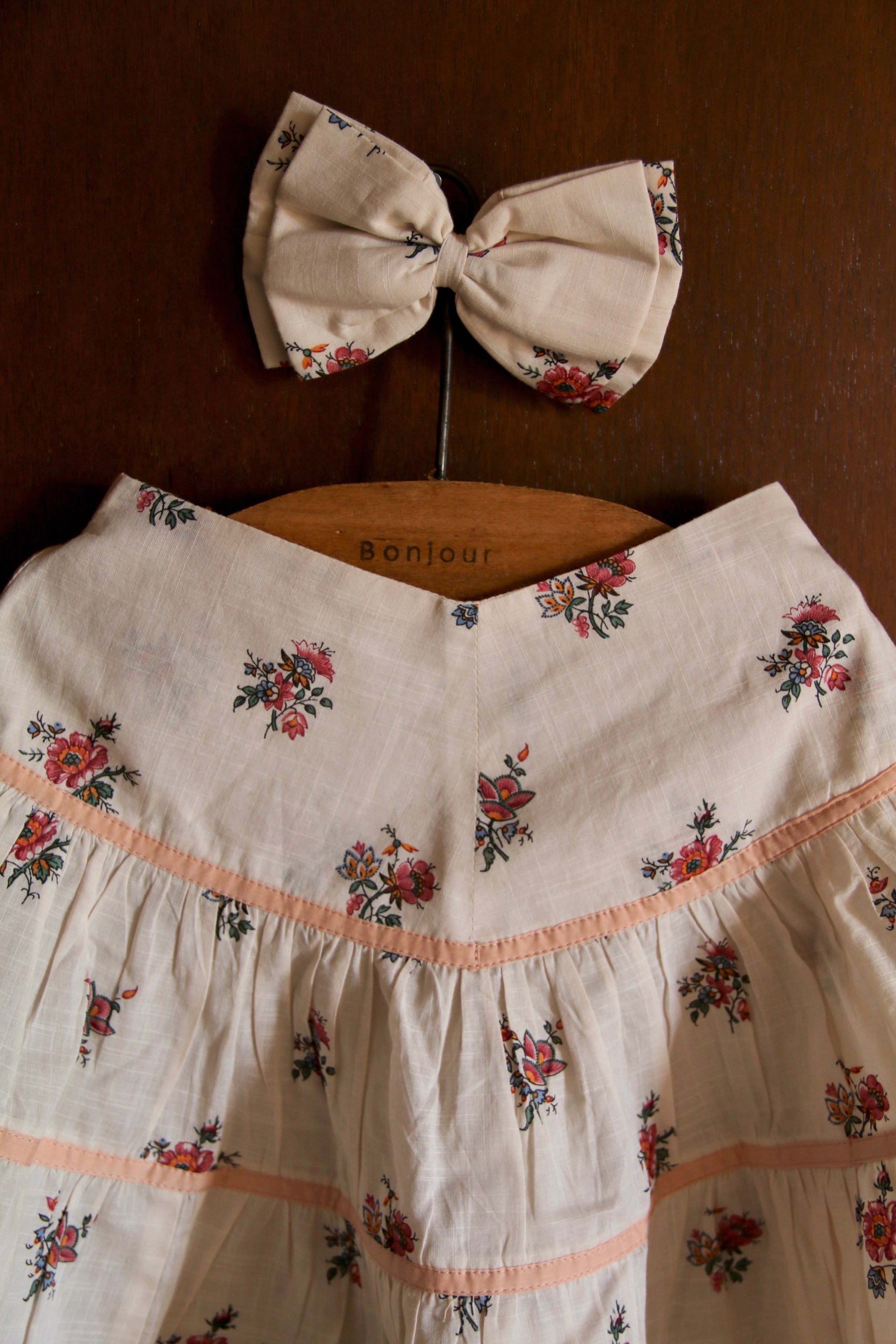 Flounce Skirt with Hairclip | Garden Flowers