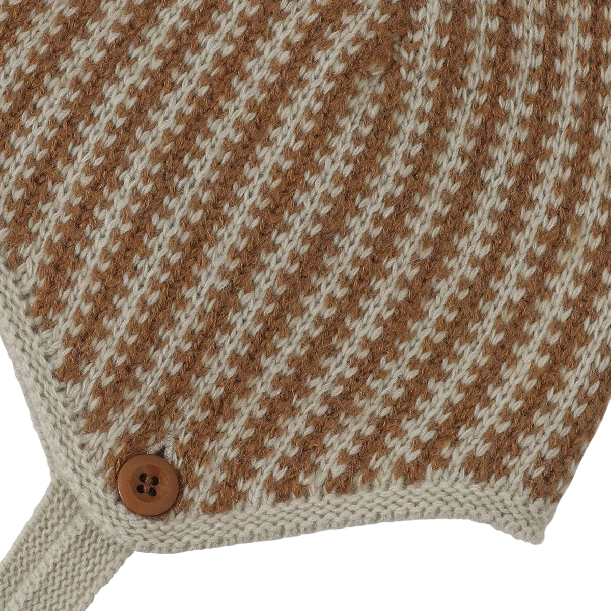 Jardin Knit Bonnet | Green Beige