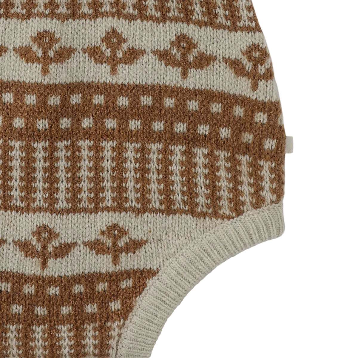 Jardin Knit Romper & Cardigan Set | Green Beige