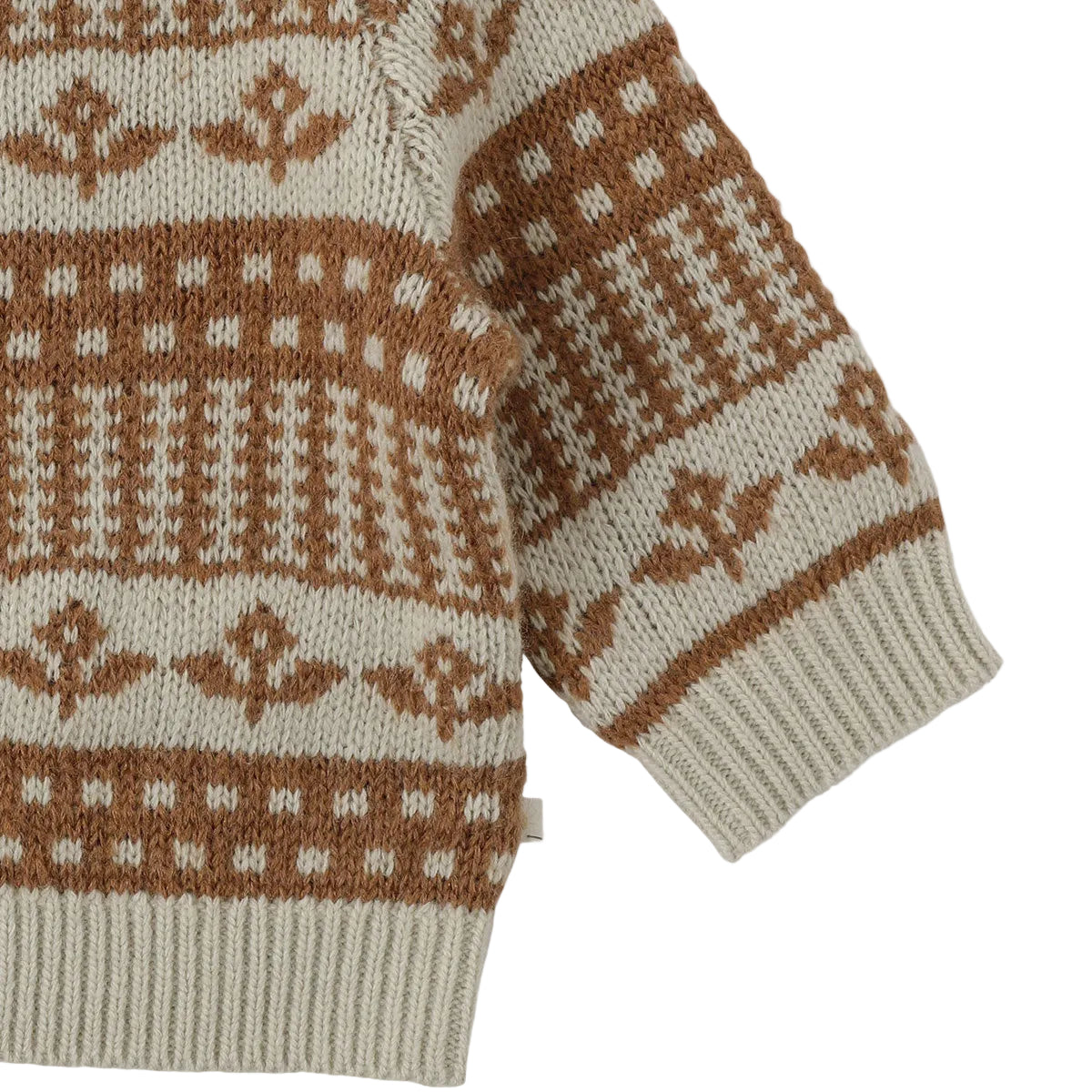 Jardin Knit Romper & Cardigan Set | Green Beige