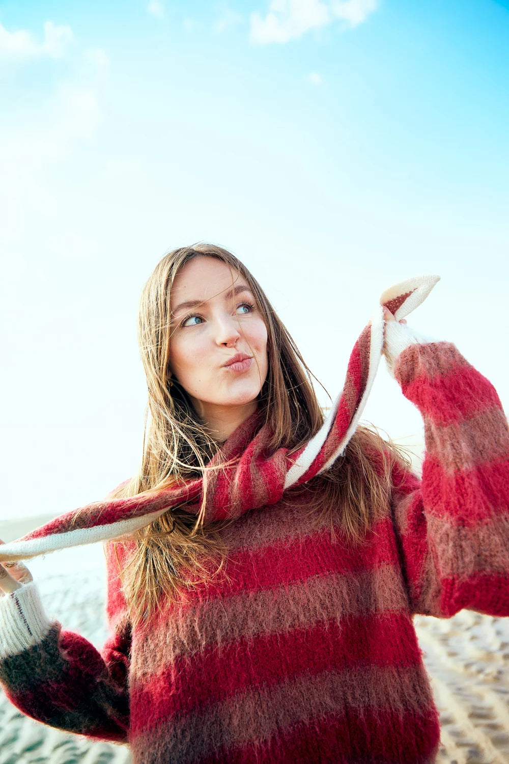 Walking Scarf | Merlot Red