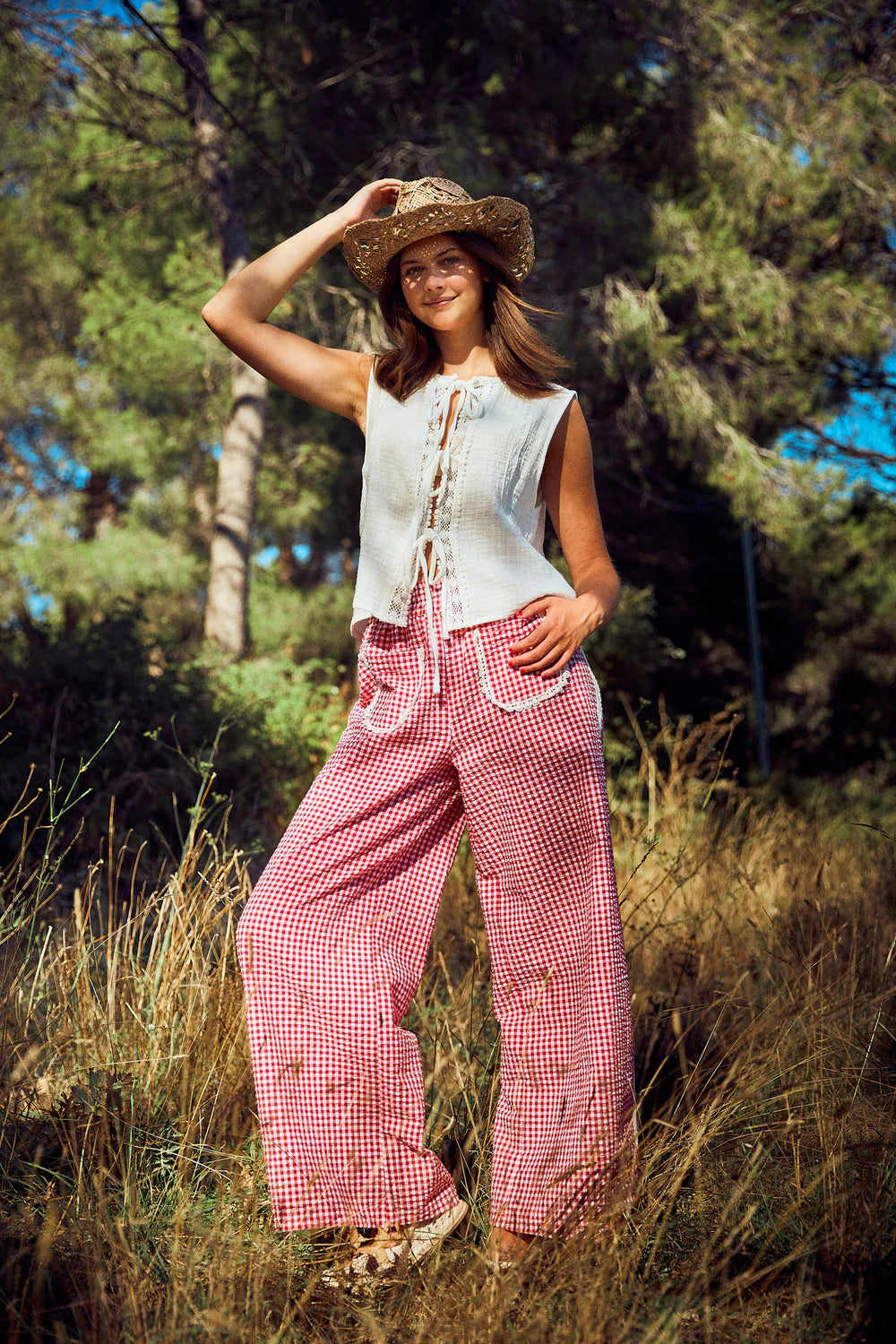 Vanuatu Trousers | Tomato Red