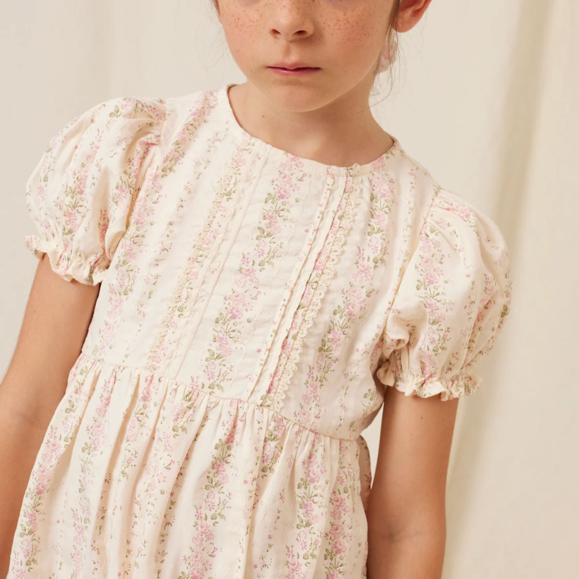 Irene Dress | Floral Stripe