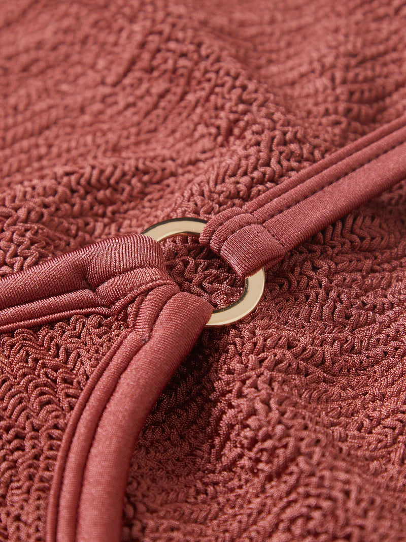 Womens Clara Swim | Metallic Rosewood