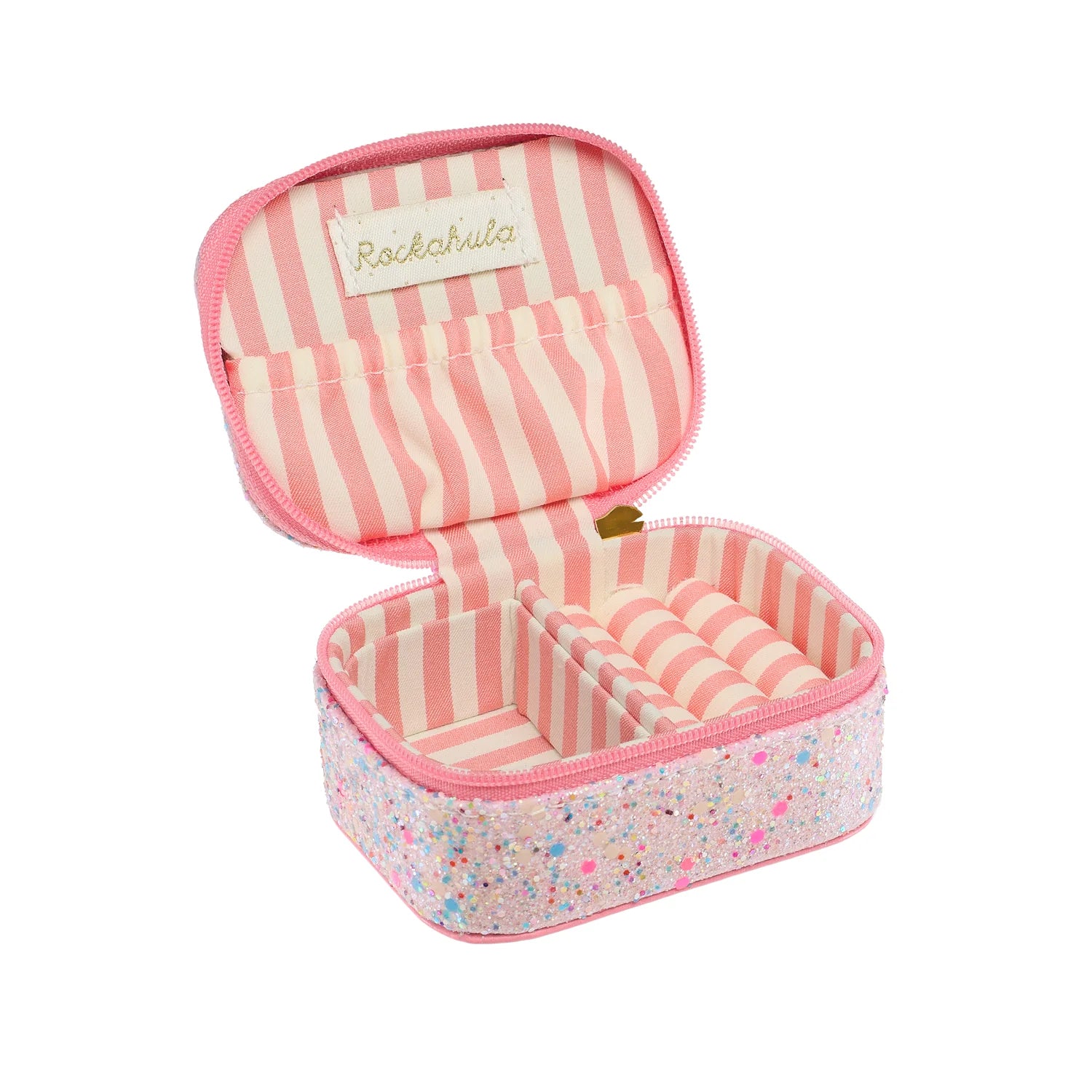 Rainbow Confetti Glitter Mini Jewellery Box