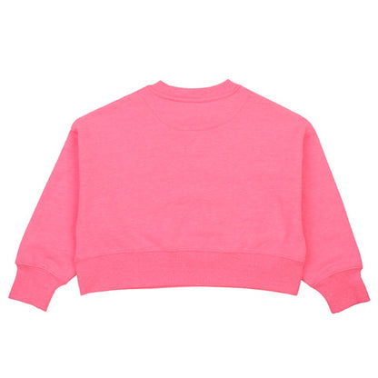 Cropped Crew Neck Jumper - Watermelon