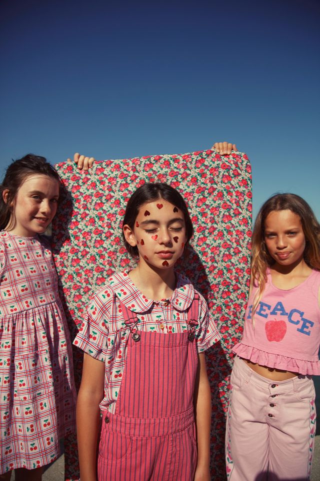 Peace Print Top | Pink