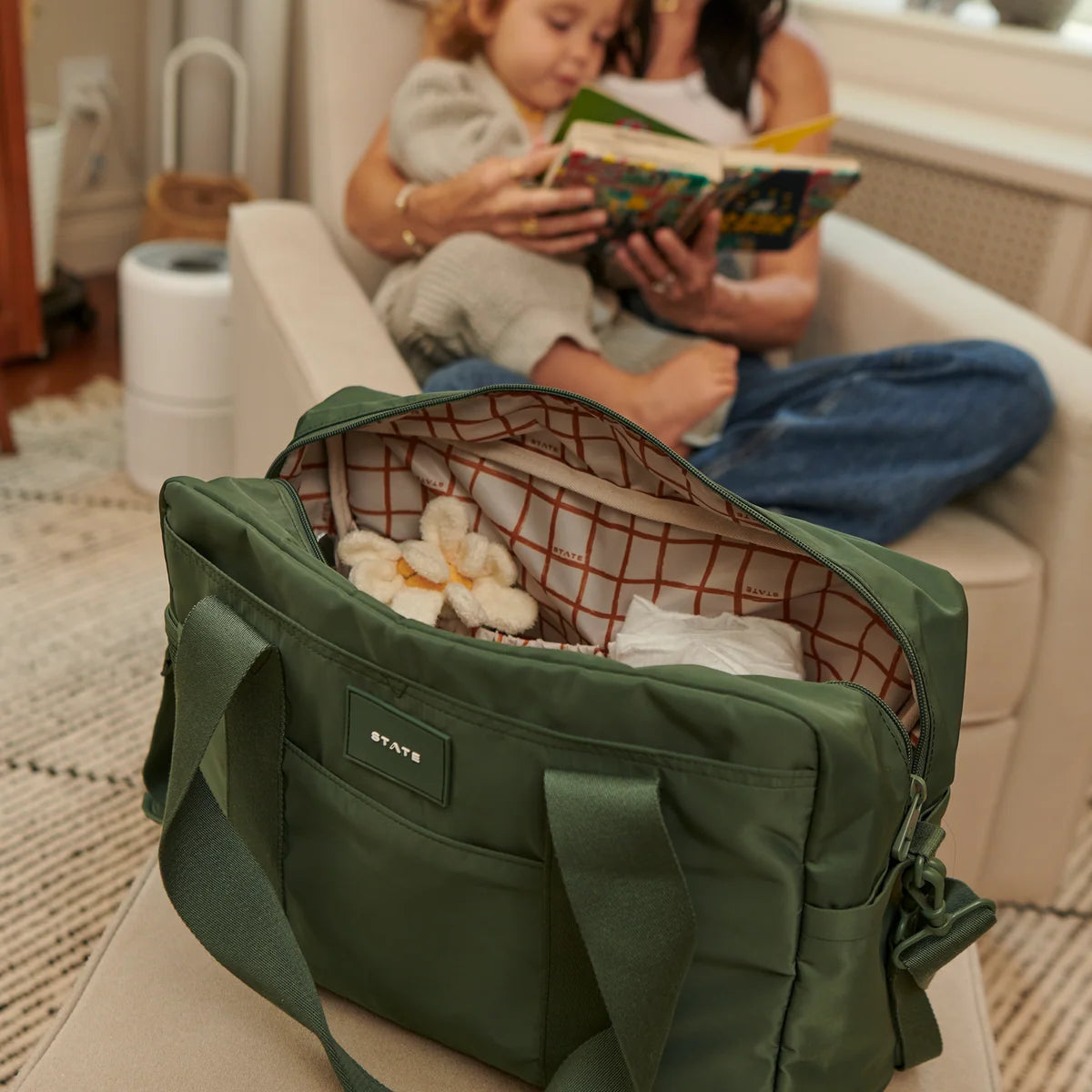 Jordan Diaper Tote | Olive