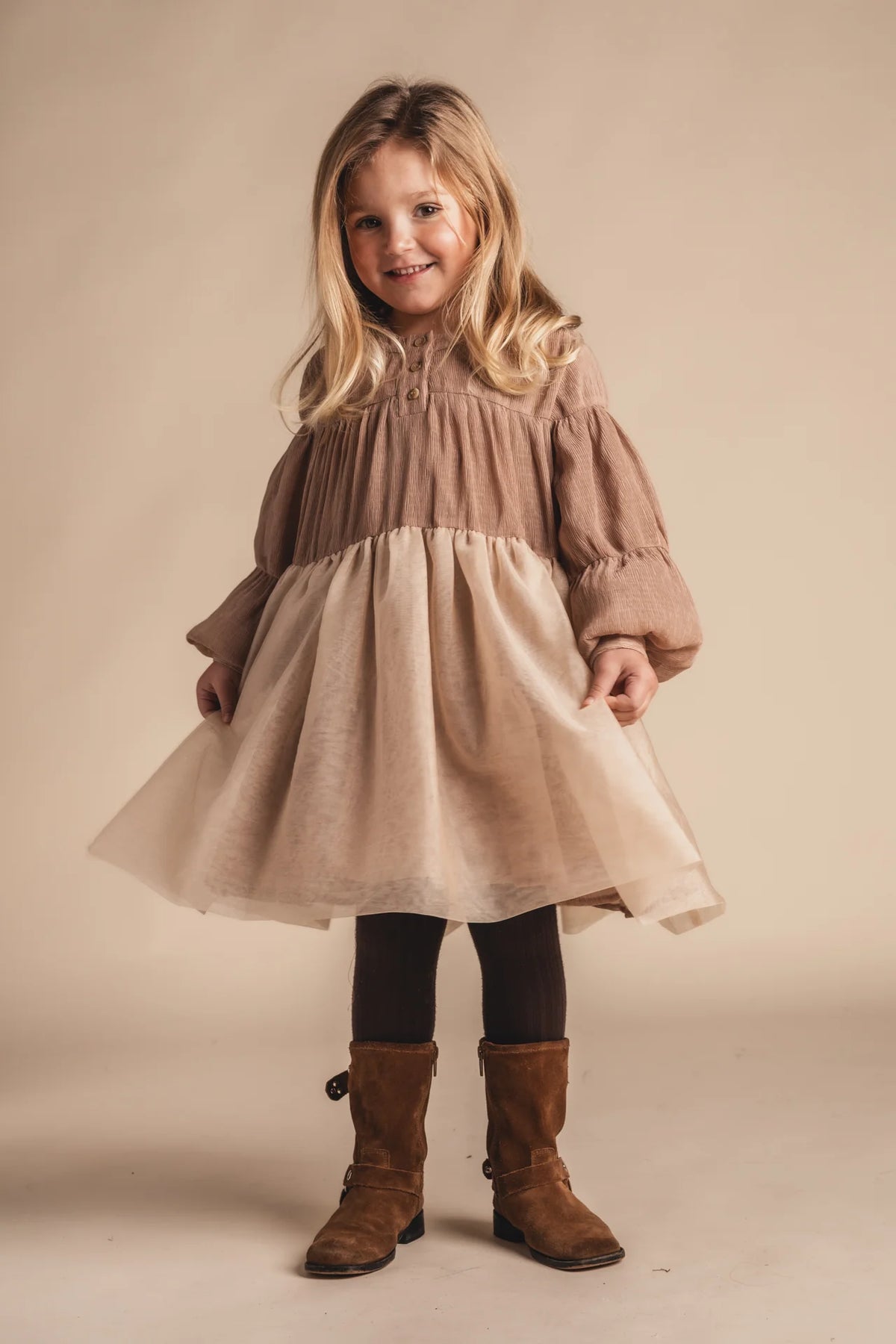 Julia Dress | Beige