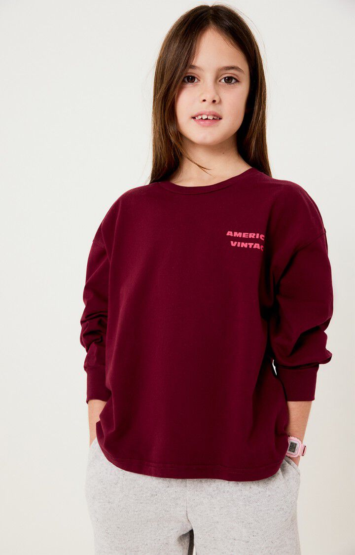 Fizvalley Long Sleeve T-Shirt | Vintage Burgundy