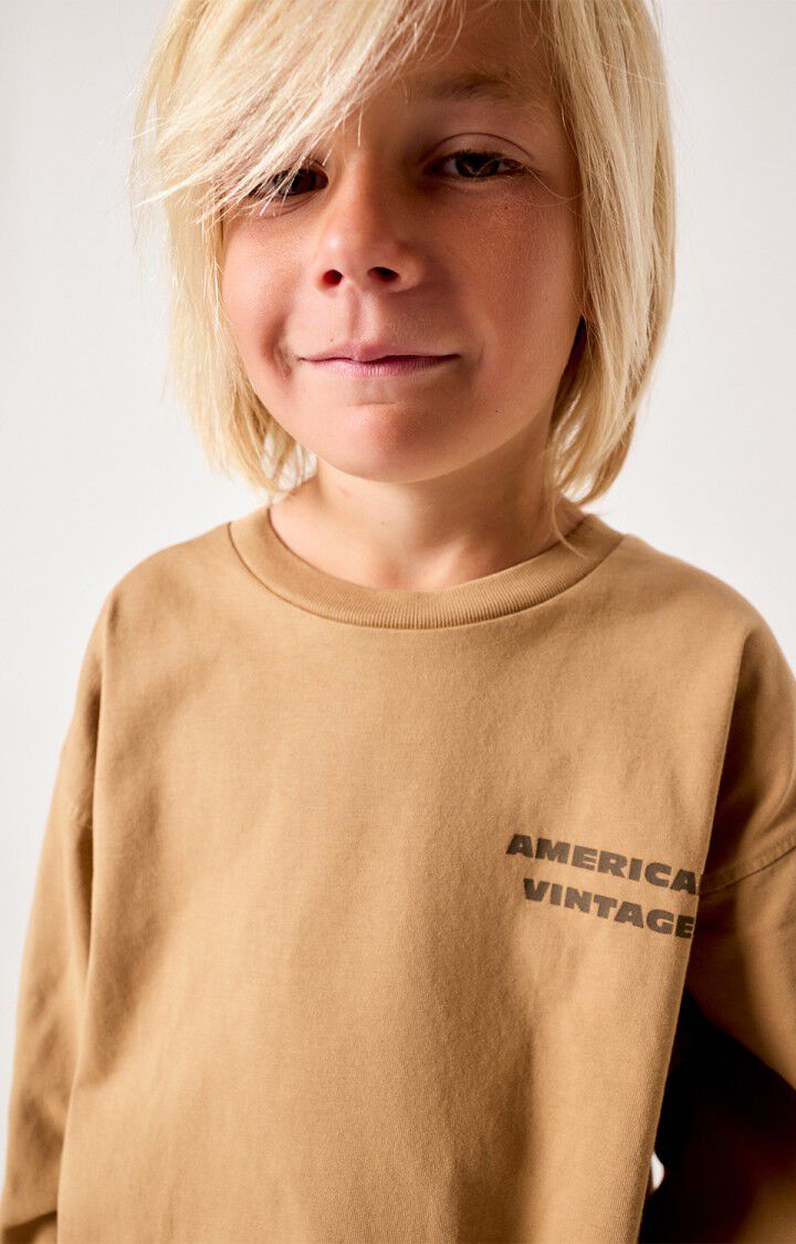 Fizvalley Long Sleeve T-Shirt | Vintage Peanut Butter
