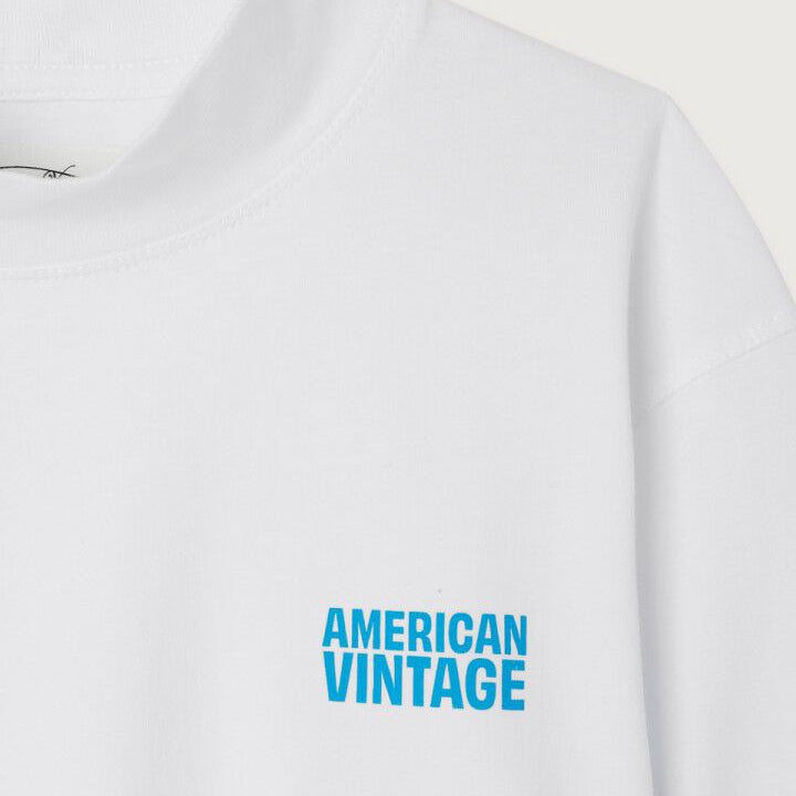 Gixy Long Sleeve Mock Neck T-shirt | White