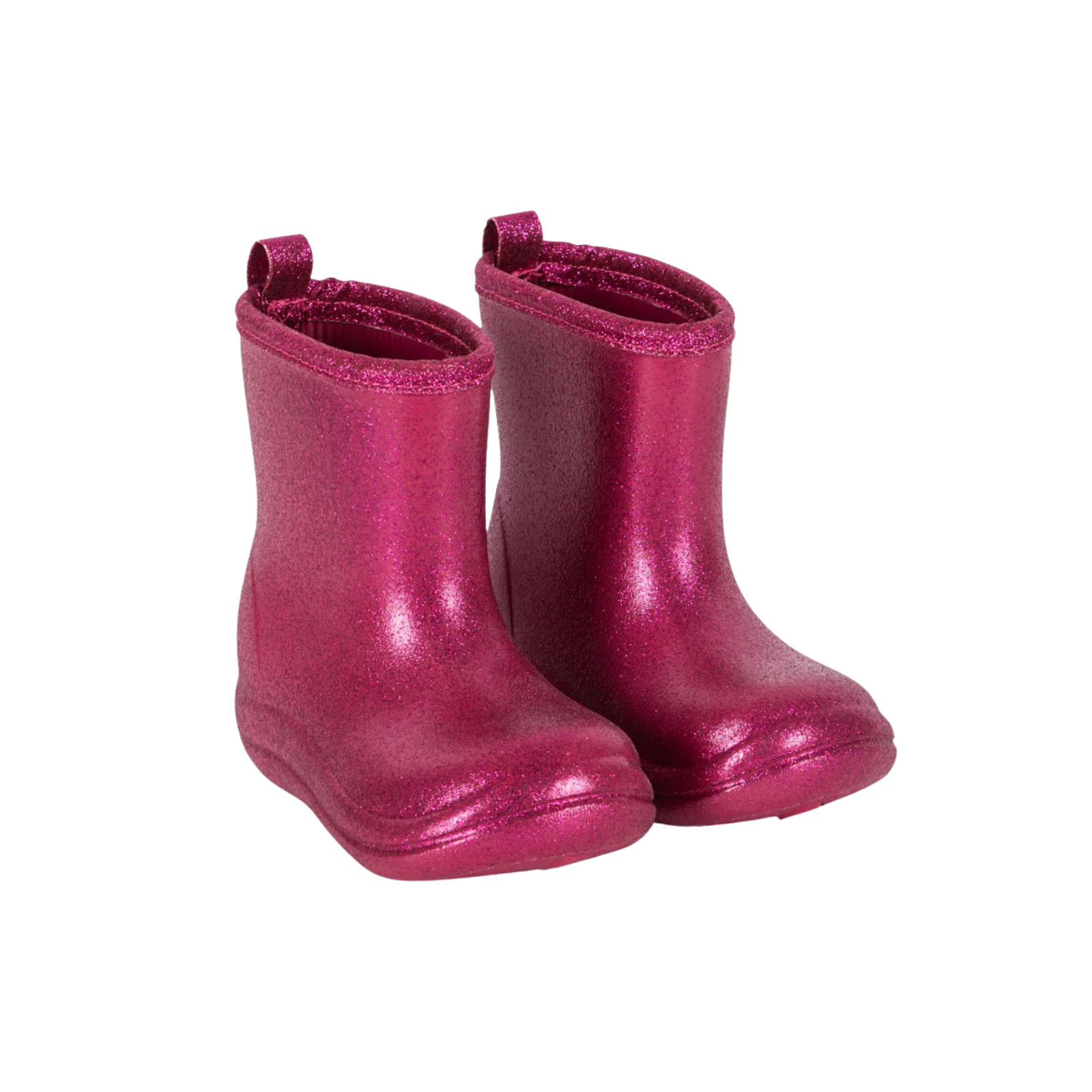 Luc Glitter Rain Boots | Sangria