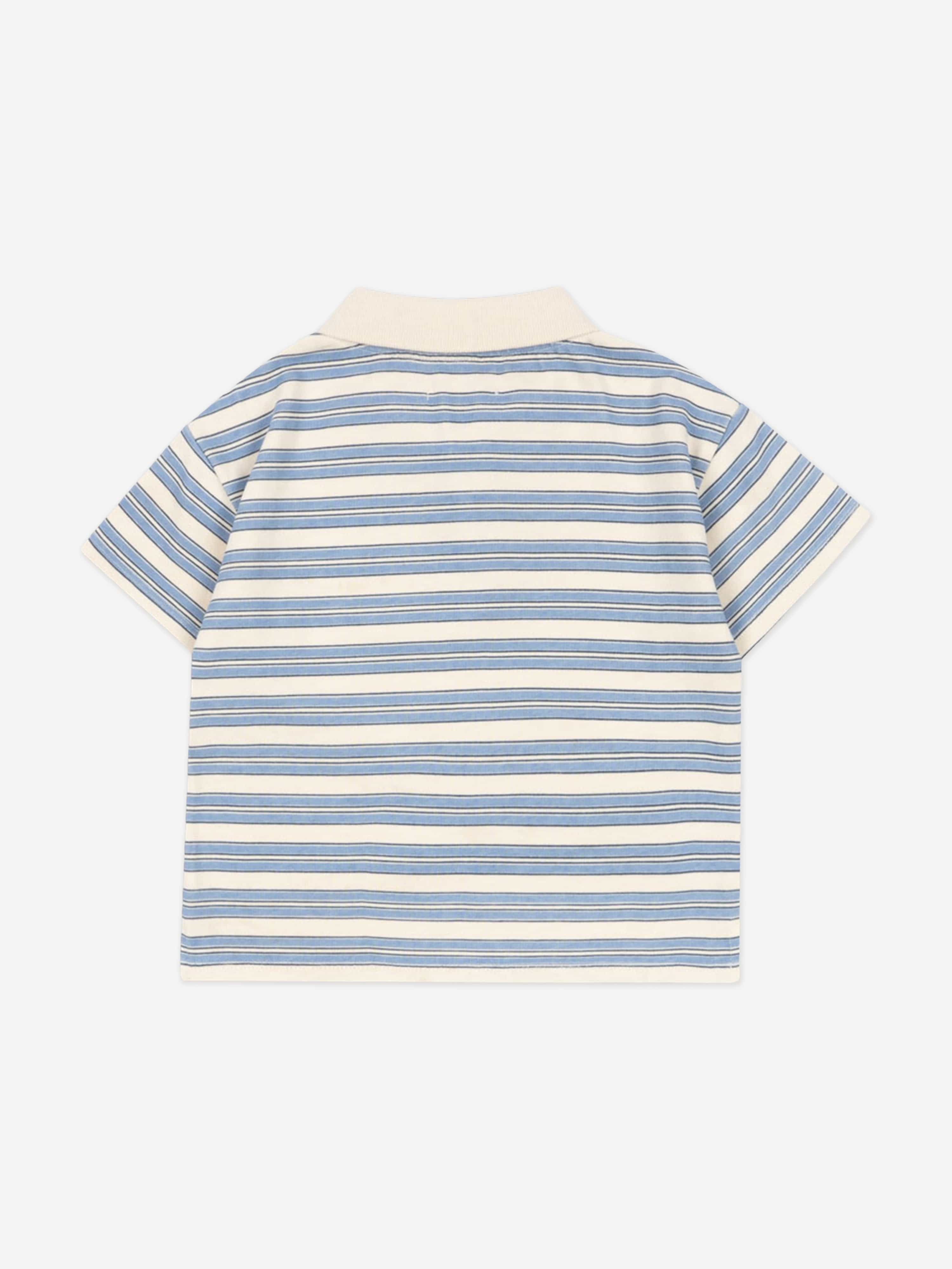 Spotty Polo Shirt | Blue