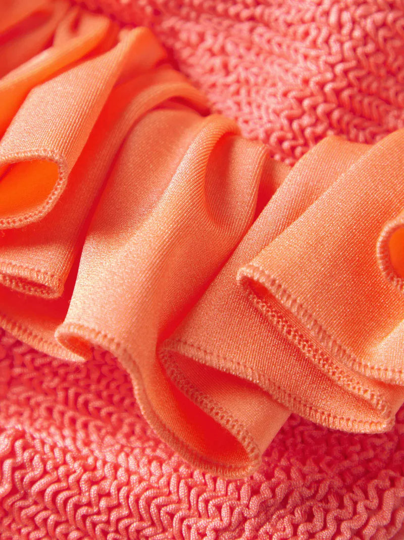 Duo Denise Crinkle Swim | Metallic Coral