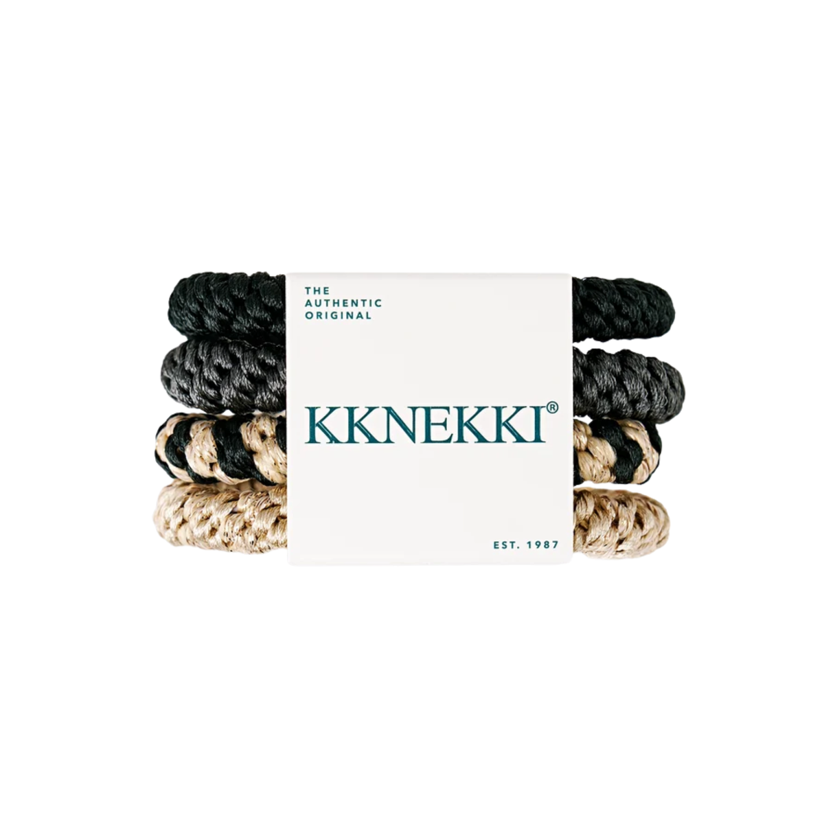 Original Hair Ties 4 Pack | Midnight & Sand