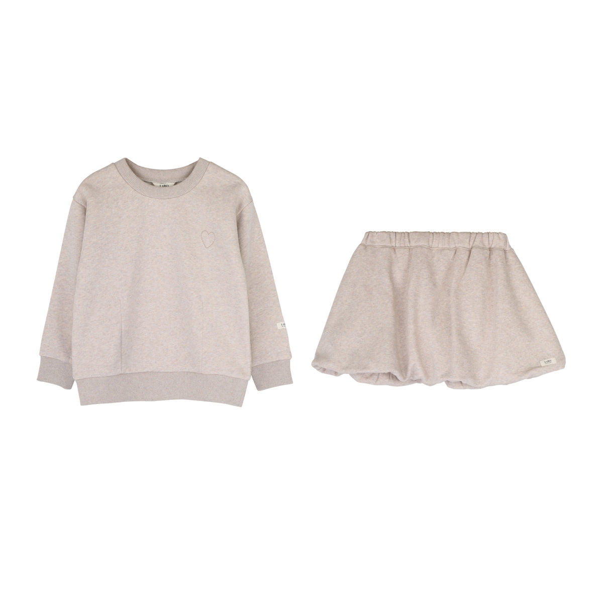 Loir Sweater & Skirt Set | Vanilla Melange
