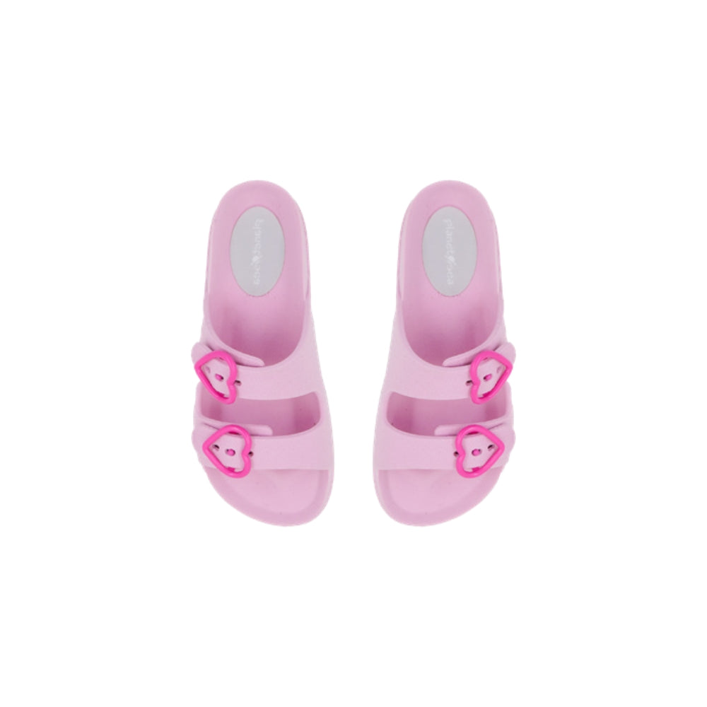 Two Hearts Flip-Flops | Light Pink