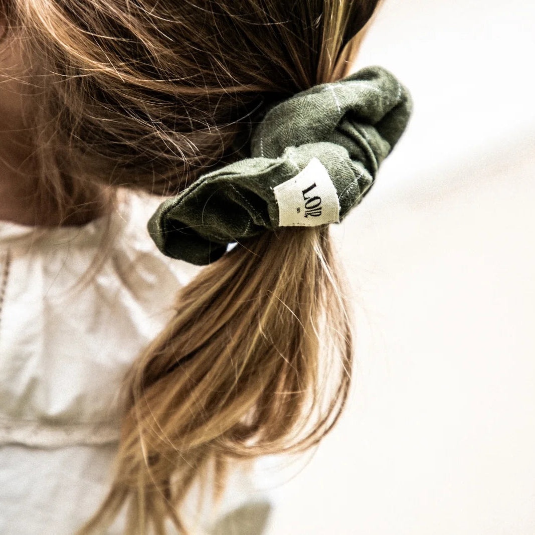 Lou Scrunchie | Green Check