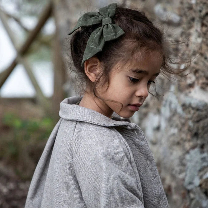 Carlotta Hair Clip | Green Check