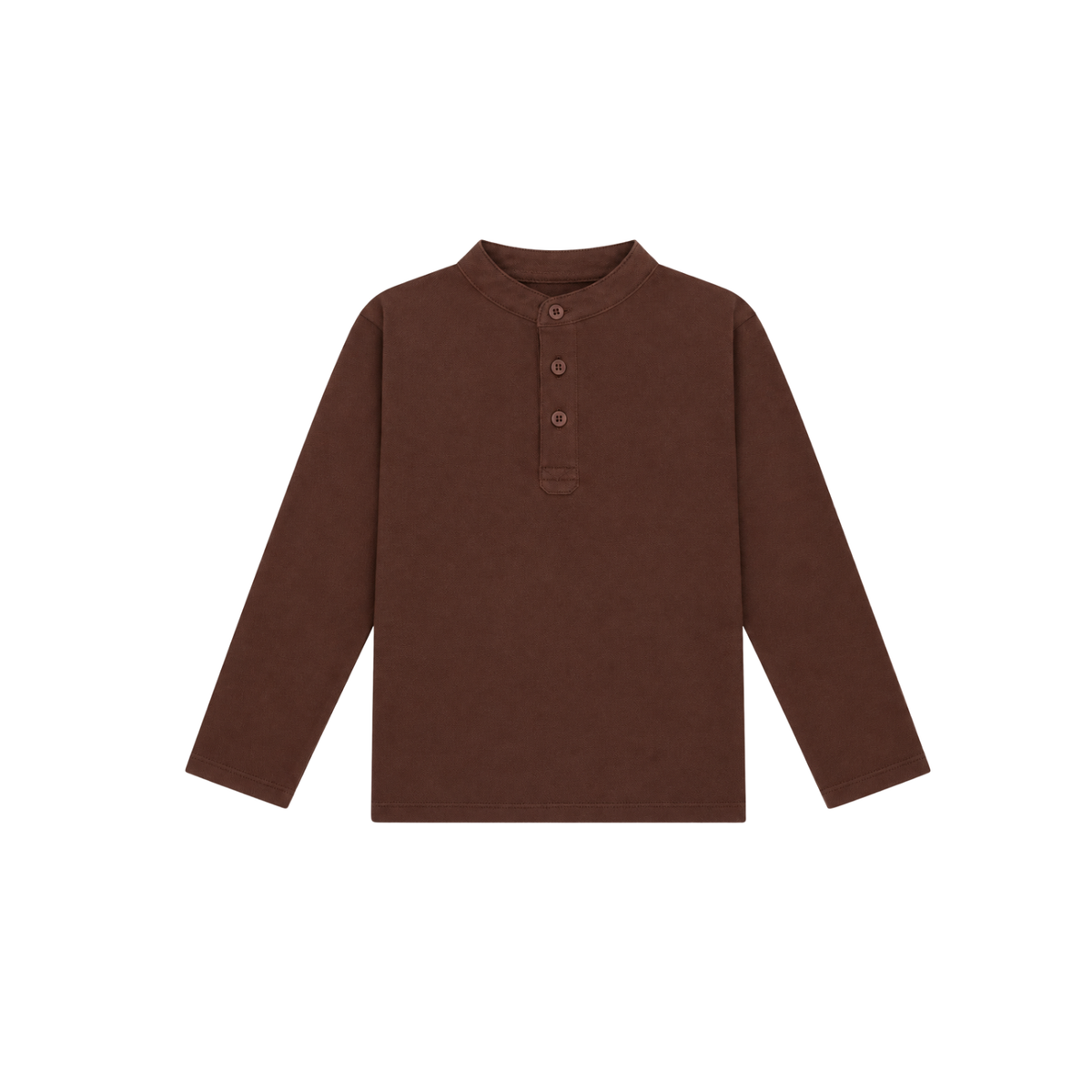 Alcomo Long Sleeve Polo T-shirt | Chocolate