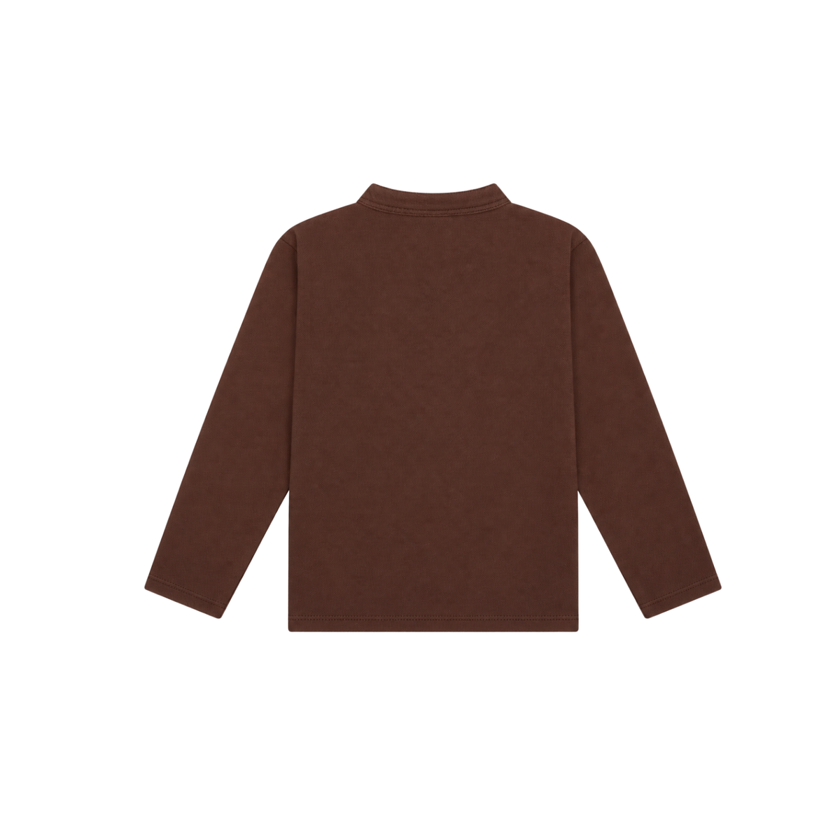 Alcomo Long Sleeve Polo T-shirt | Chocolate