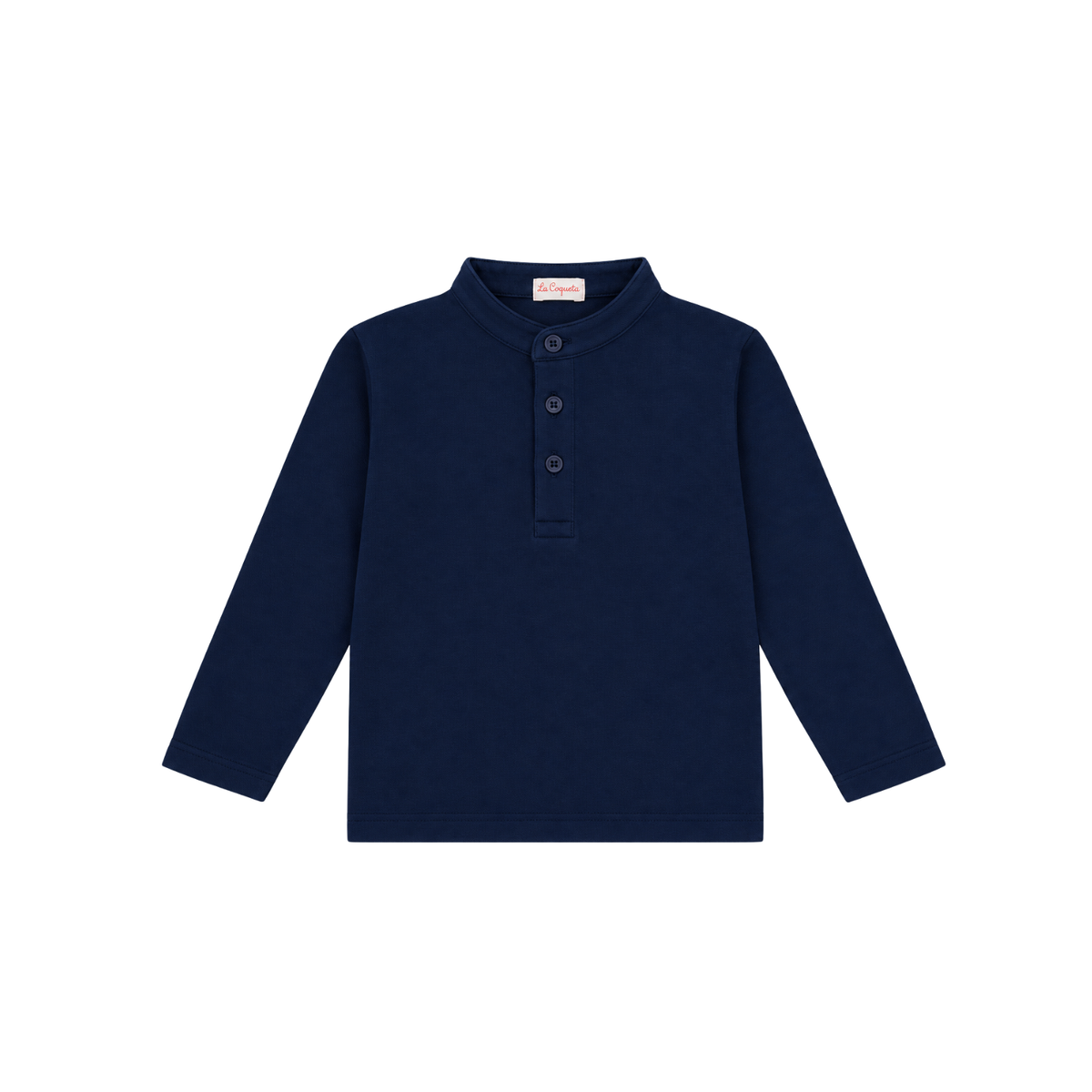Alcomo Long Sleeve Polo T-Shirt | Navy
