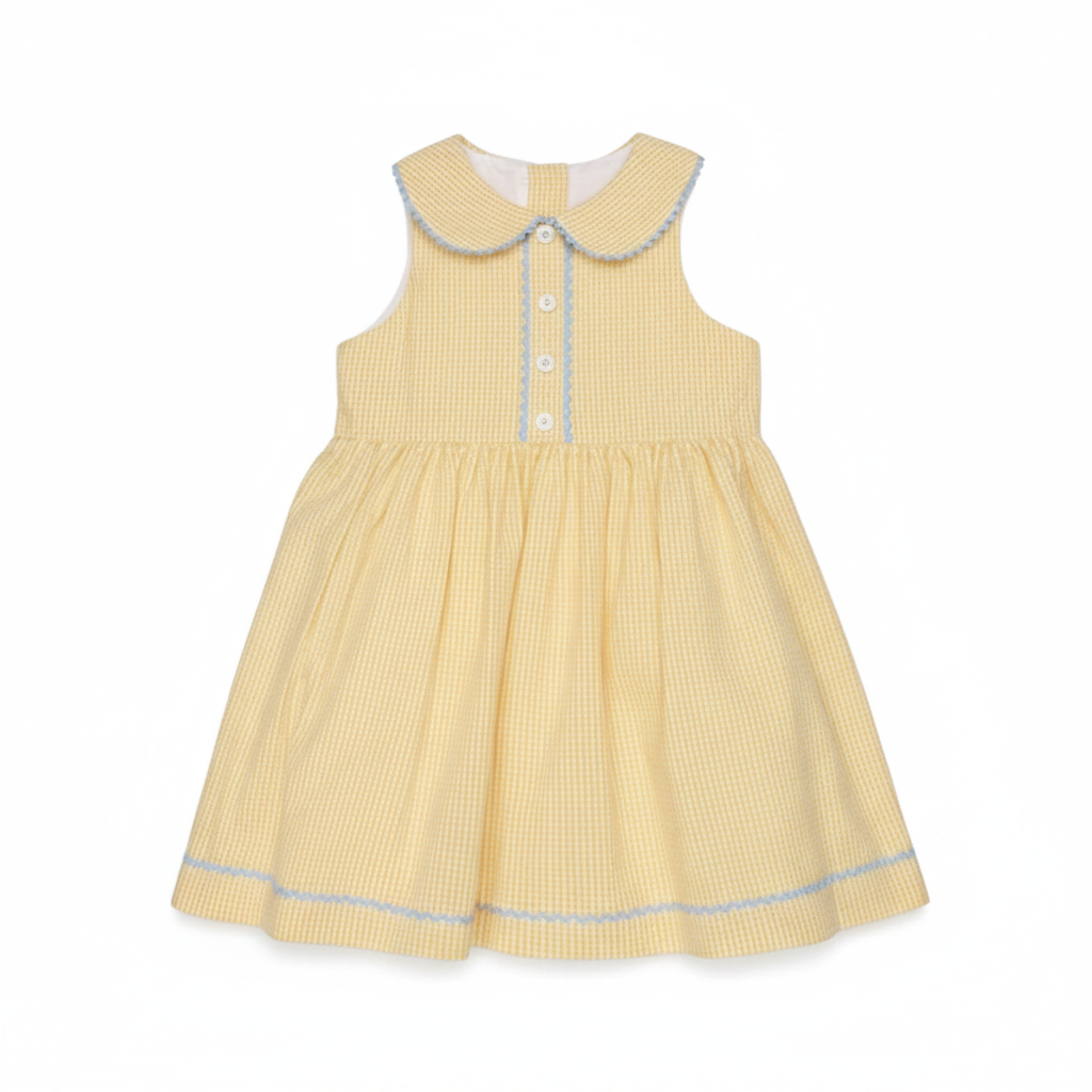 Aimee Dress | Yellow Gingham