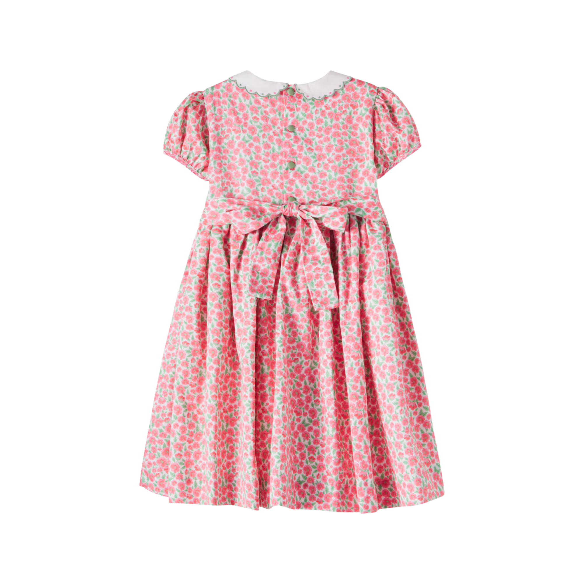 Coco Smocked Dress | Red Floral