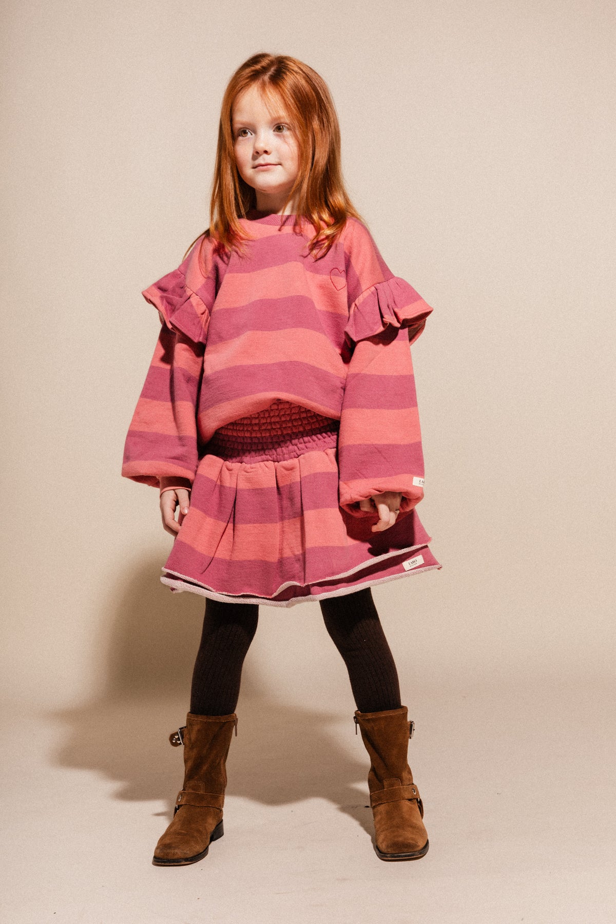 Laella Sweater & Skirt Set | Rose Salmon