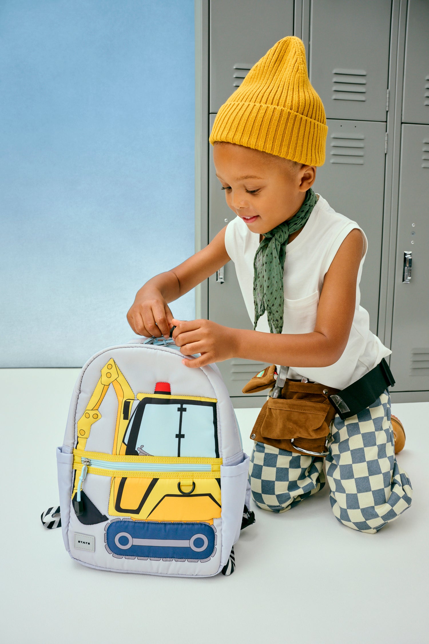 Kane Mini Backpack | Construction Truck