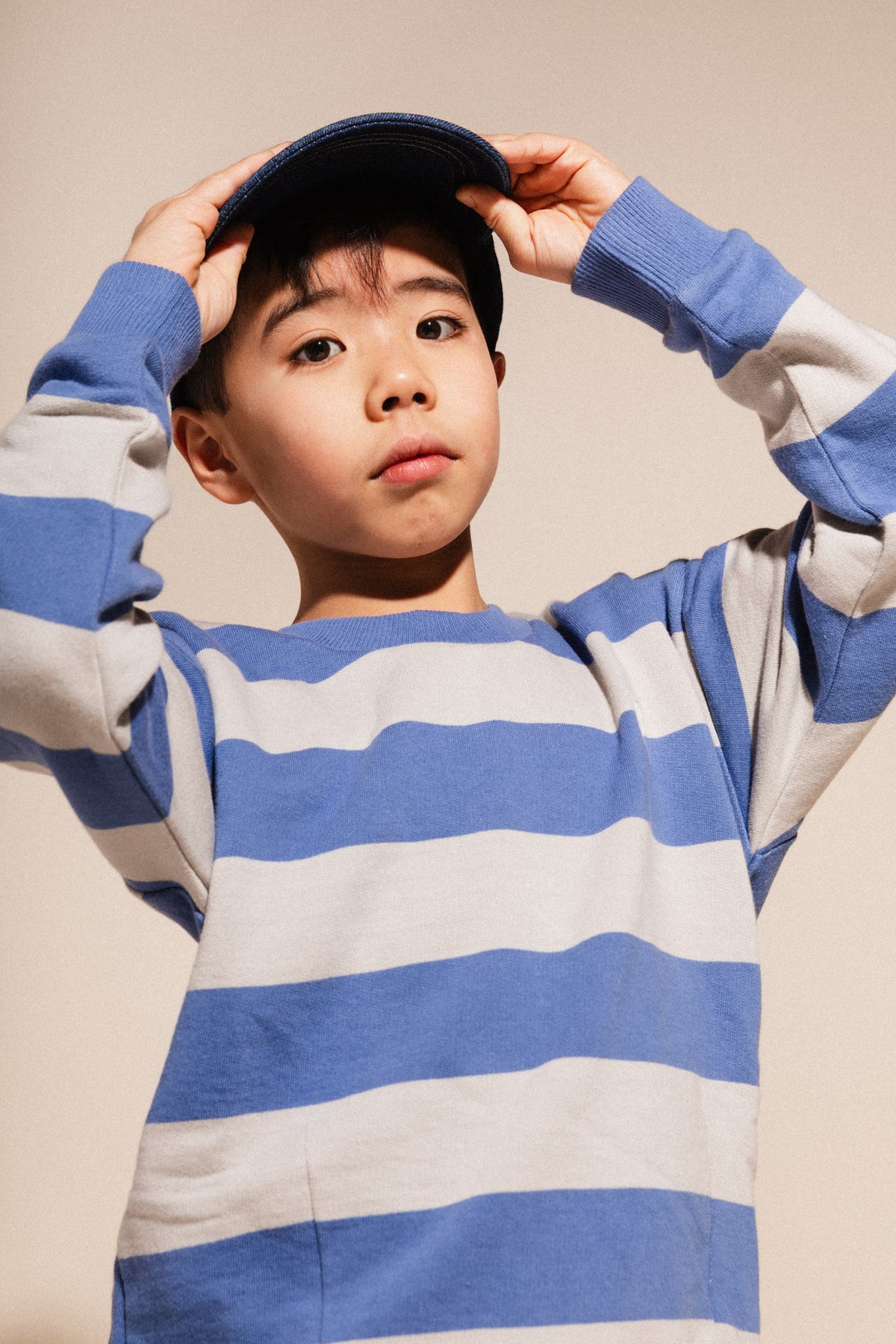 Leone Long Sleeve T-shirt | Blue Stripe