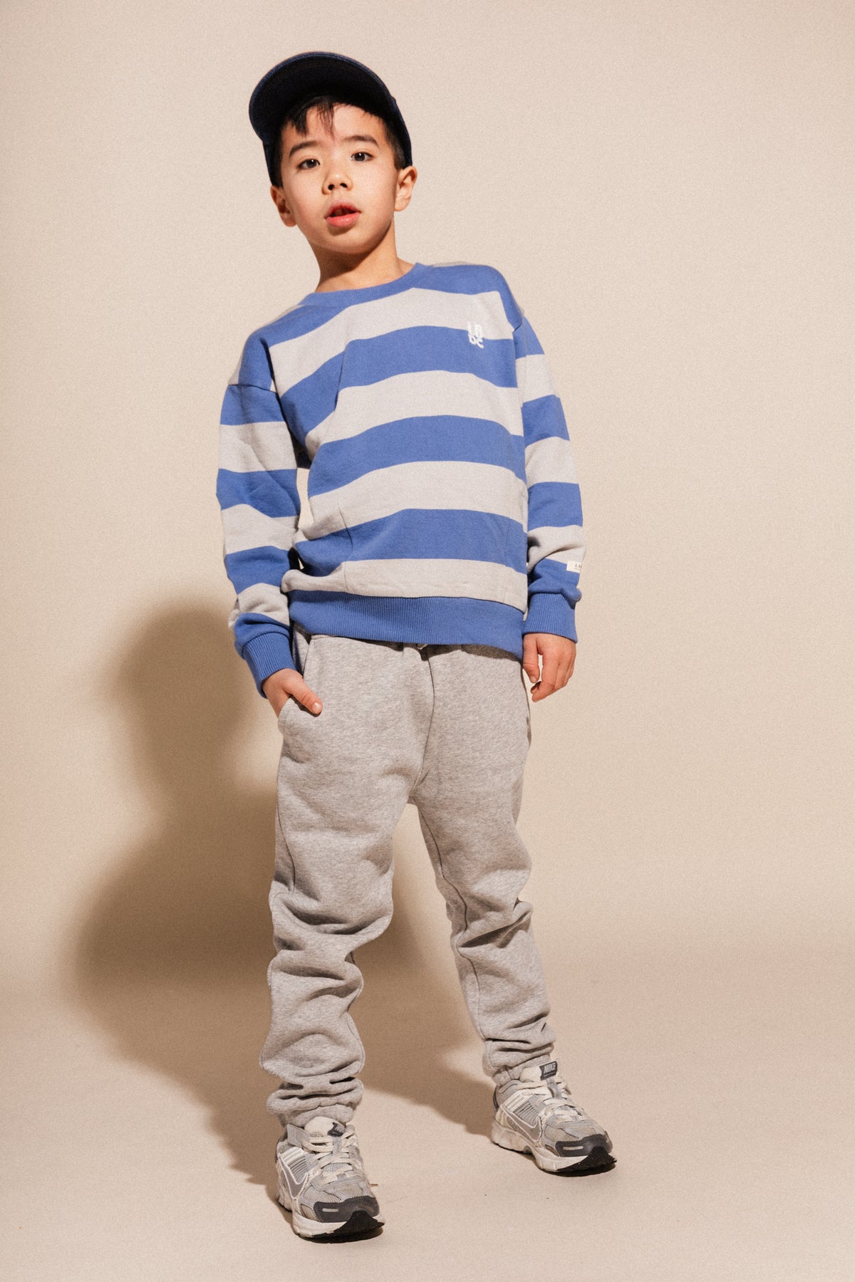 Leone Long Sleeve T-shirt | Blue Stripe