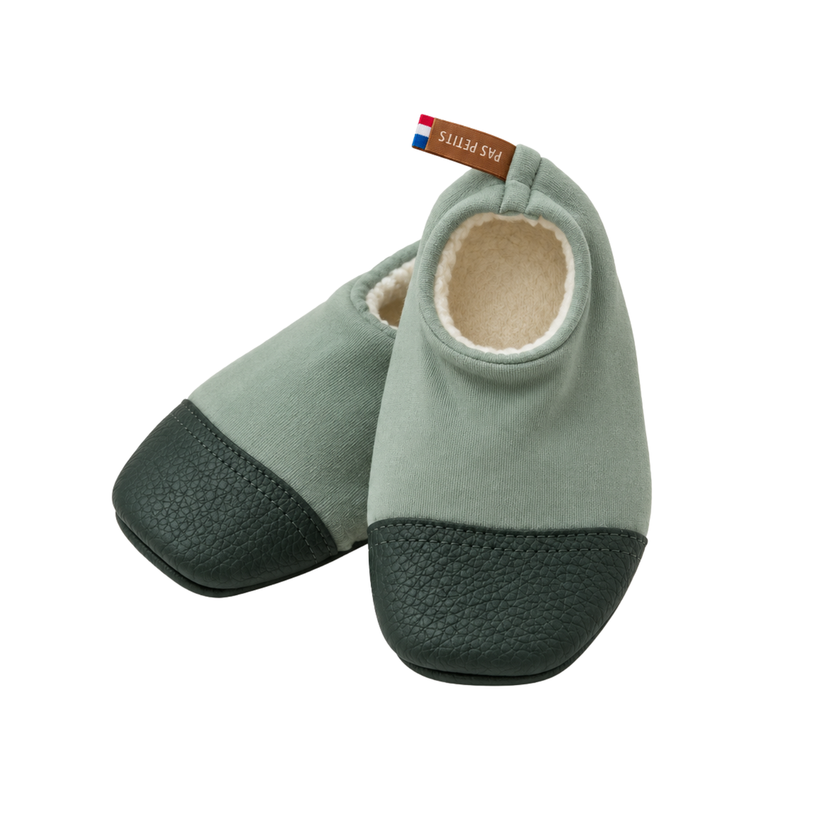 Fleece Indoor Shoes | Almond Green