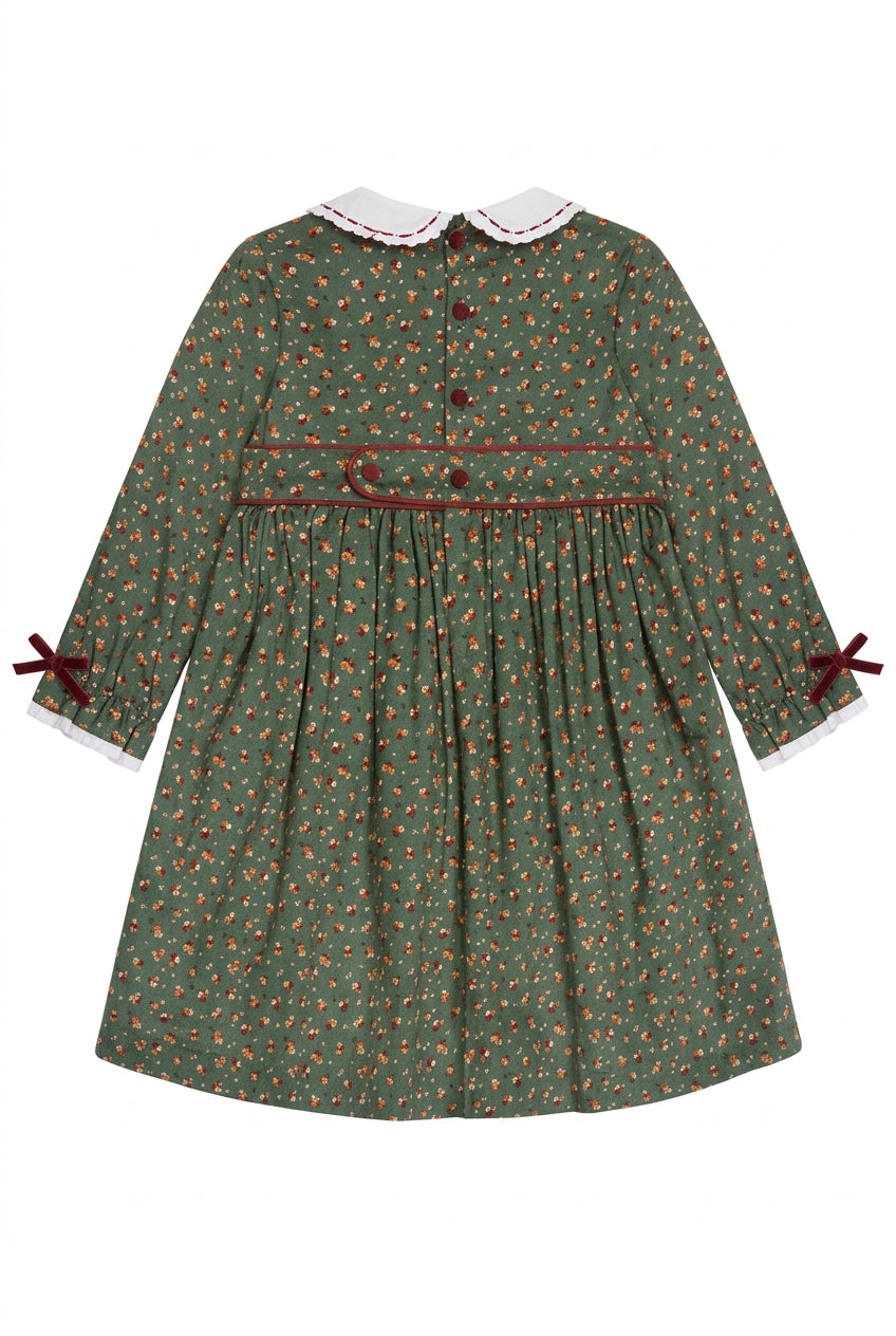 Lilly Dress | Green Floral