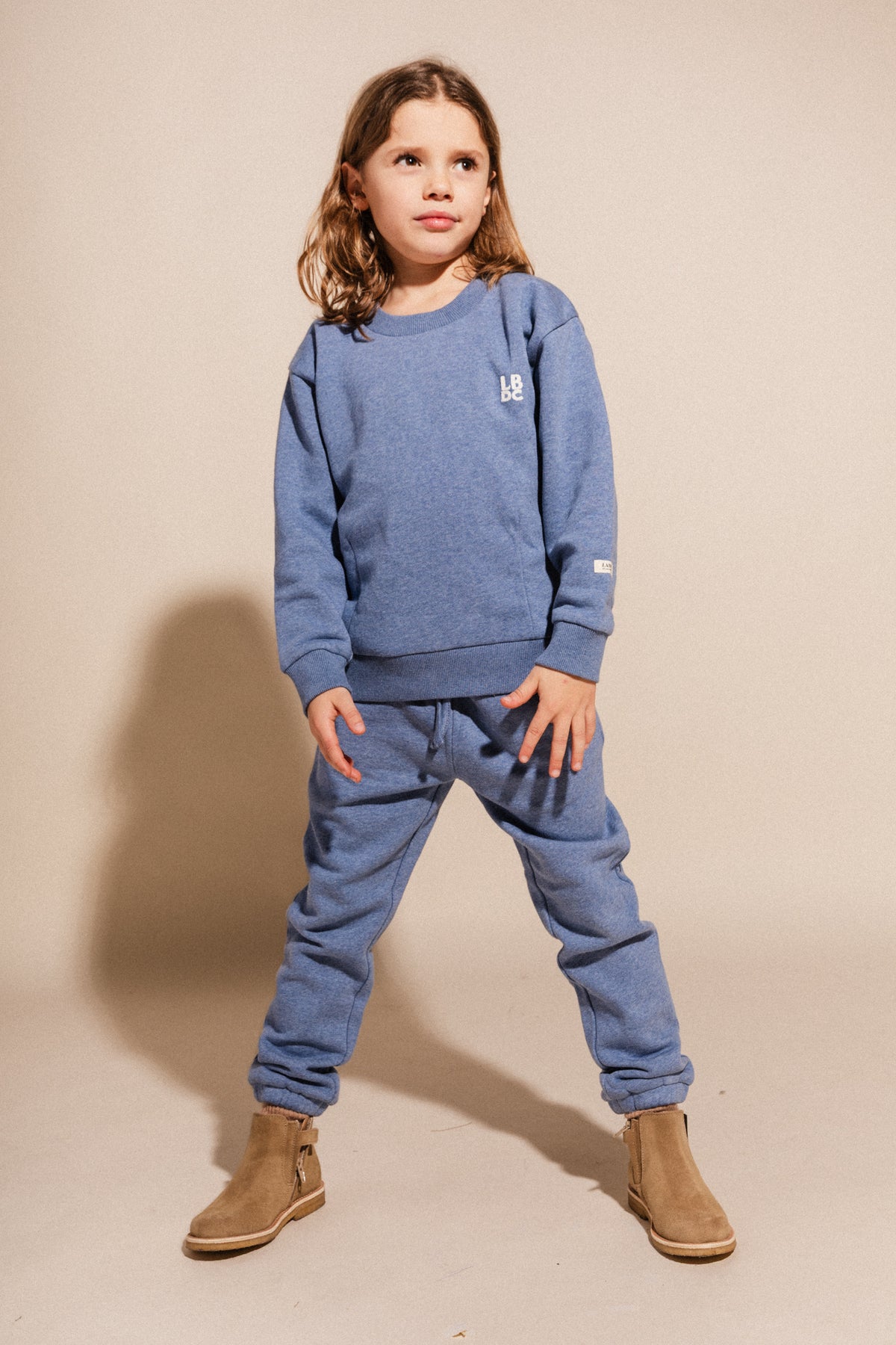 Lenns Joggers | Blue Denim Melange