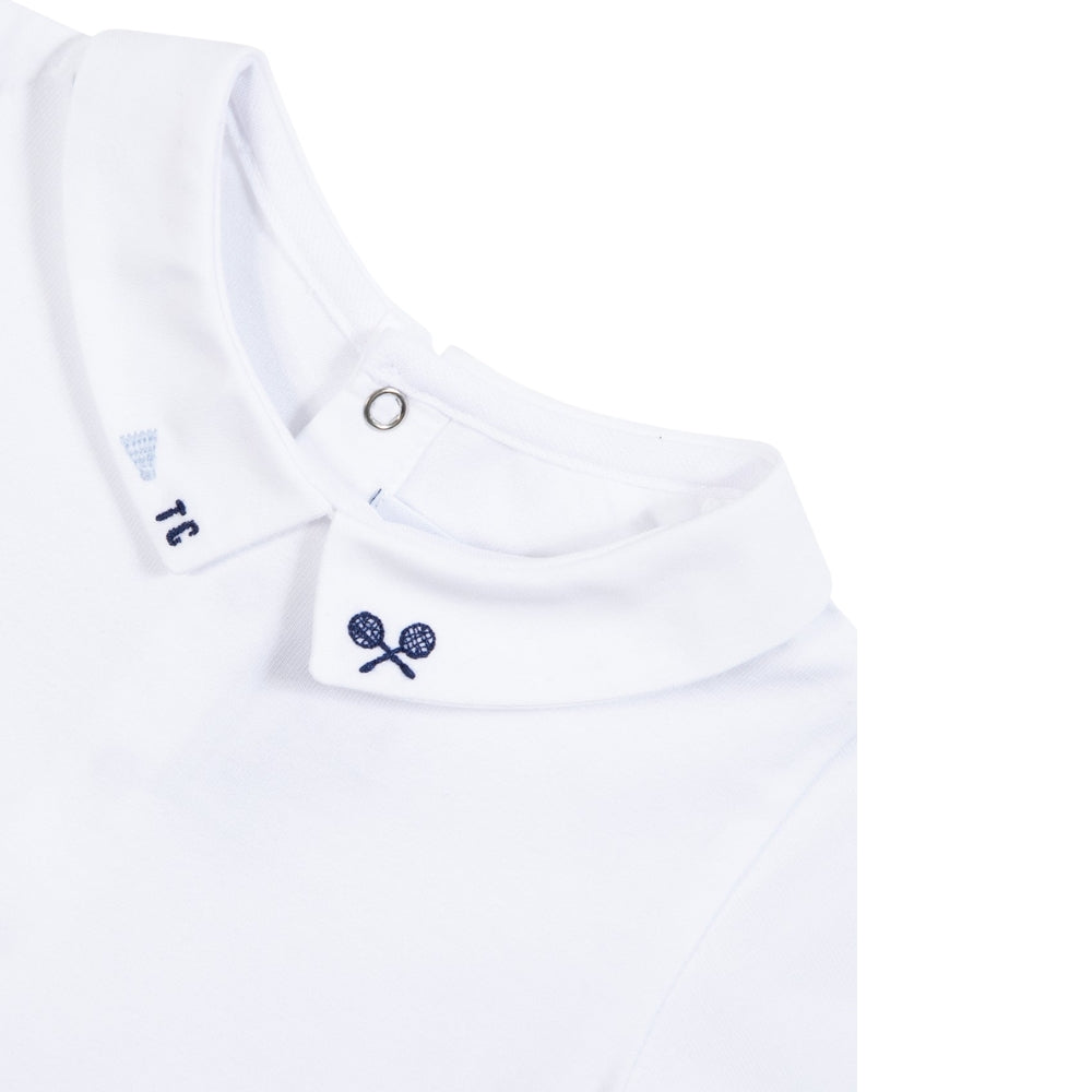 Body Short Sleeve Polo | White