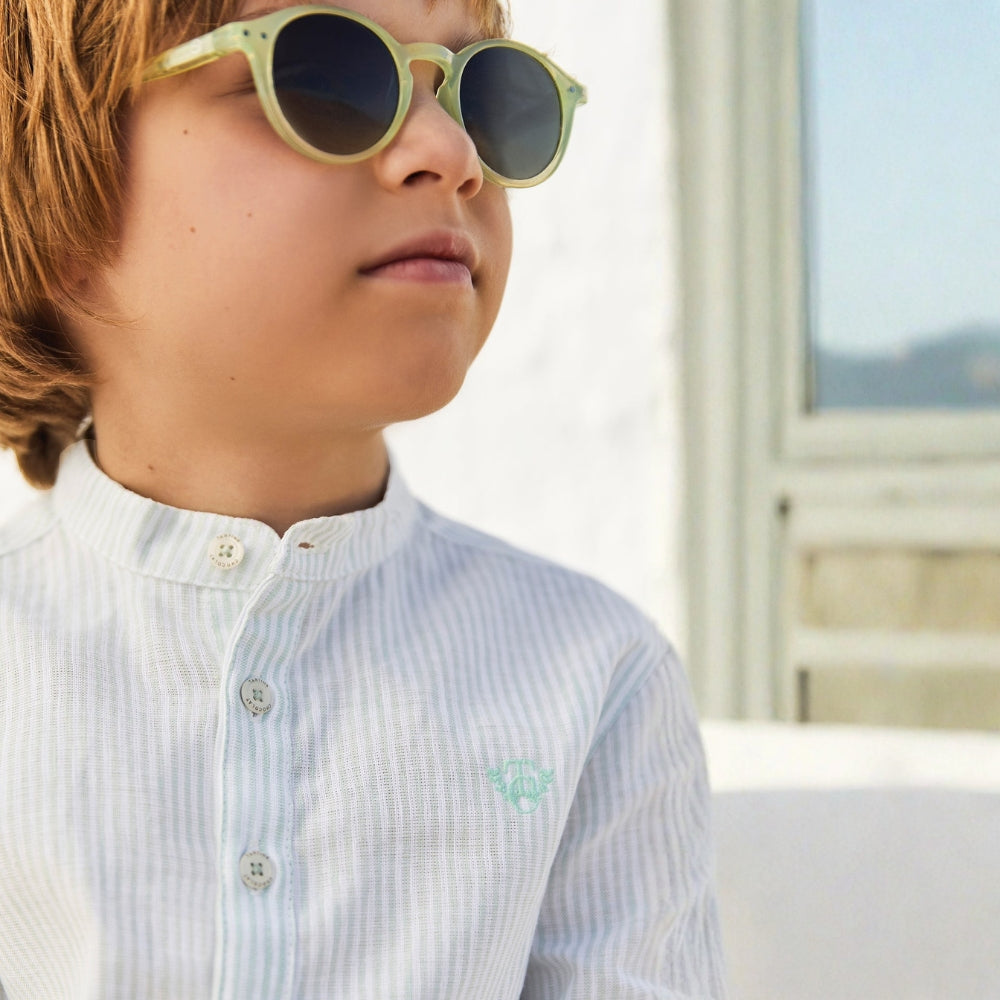 Striped Linen Long Sleeved | Sage